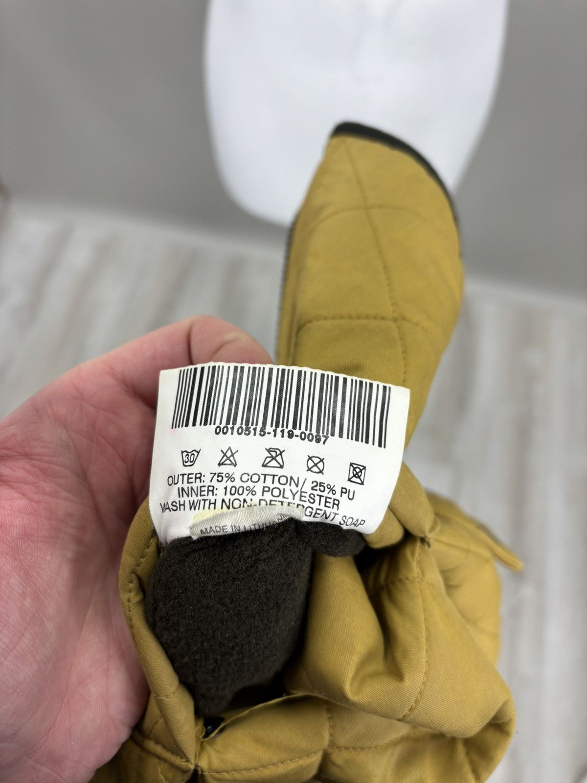 Barbour Mens jacket Barbour Duracotton Quilted Size S Color Yellow Size US S / EU 44-46 / 1 - 19 Thumbnail