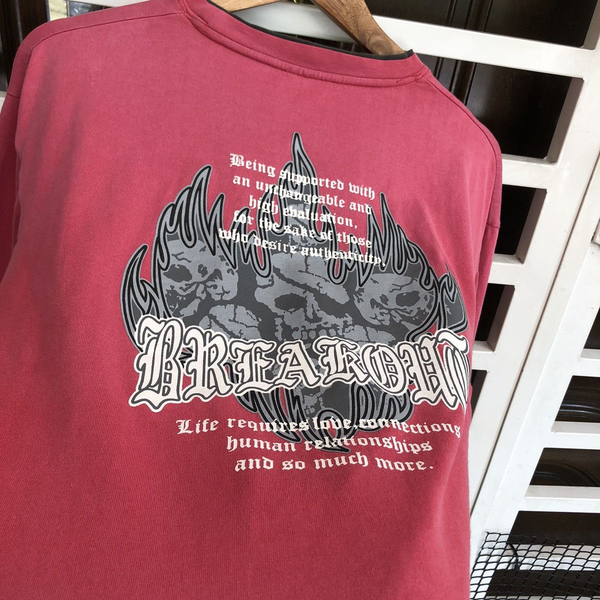 Hysteric Glamour × If Six Was Nine × Japanese Brand Zero Double layer Skull y2k Longsleeve 🍒 Size US L / EU 52-54 / 3 - 6 Thumbnail
