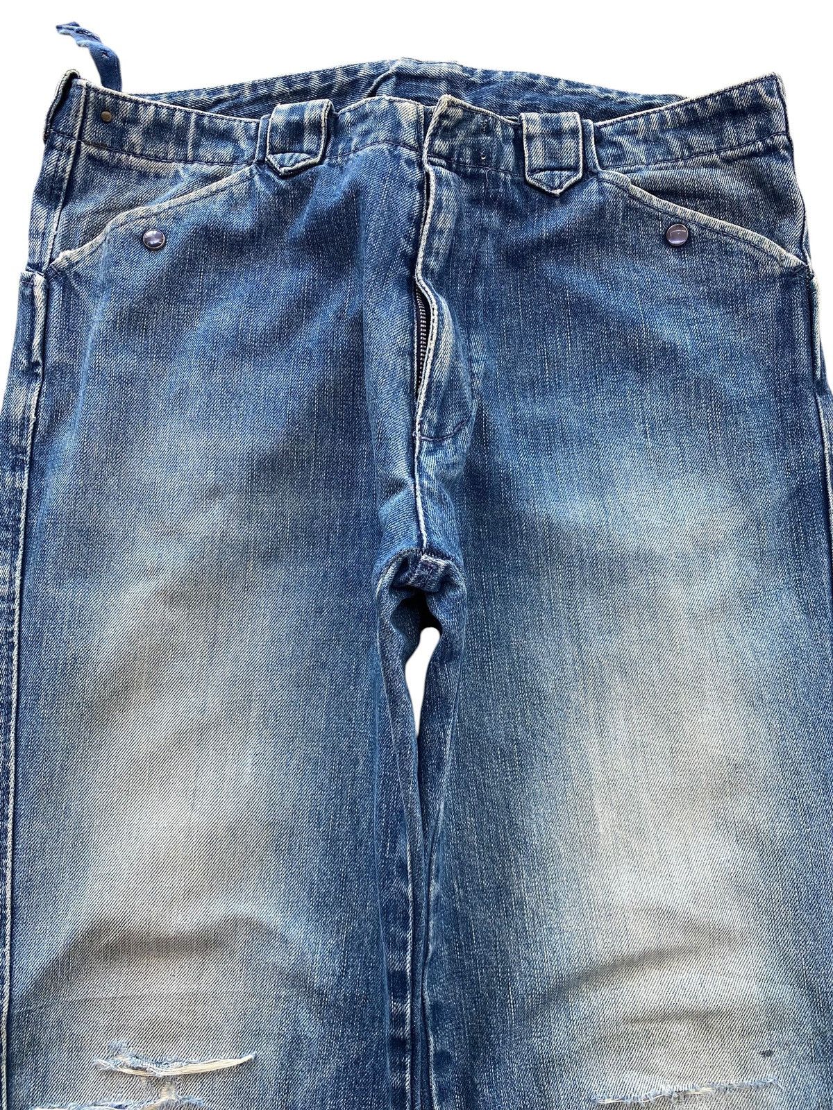 United Arrows United Arrow Faded Blue Wash Straight Leg Style Jeans Size US 31 - 2 Thumbnail