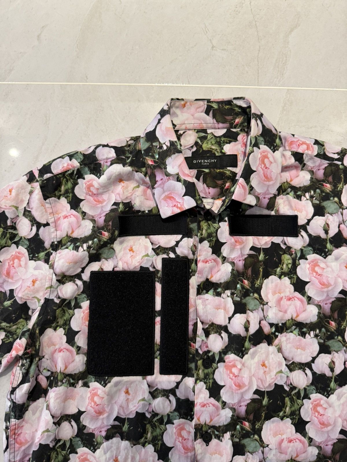 Givenchy Givenchy FW13 Runway Rose Pattern Shirt *Ricardo Tisci* Size US M / EU 48-50 / 2 - 5 Thumbnail