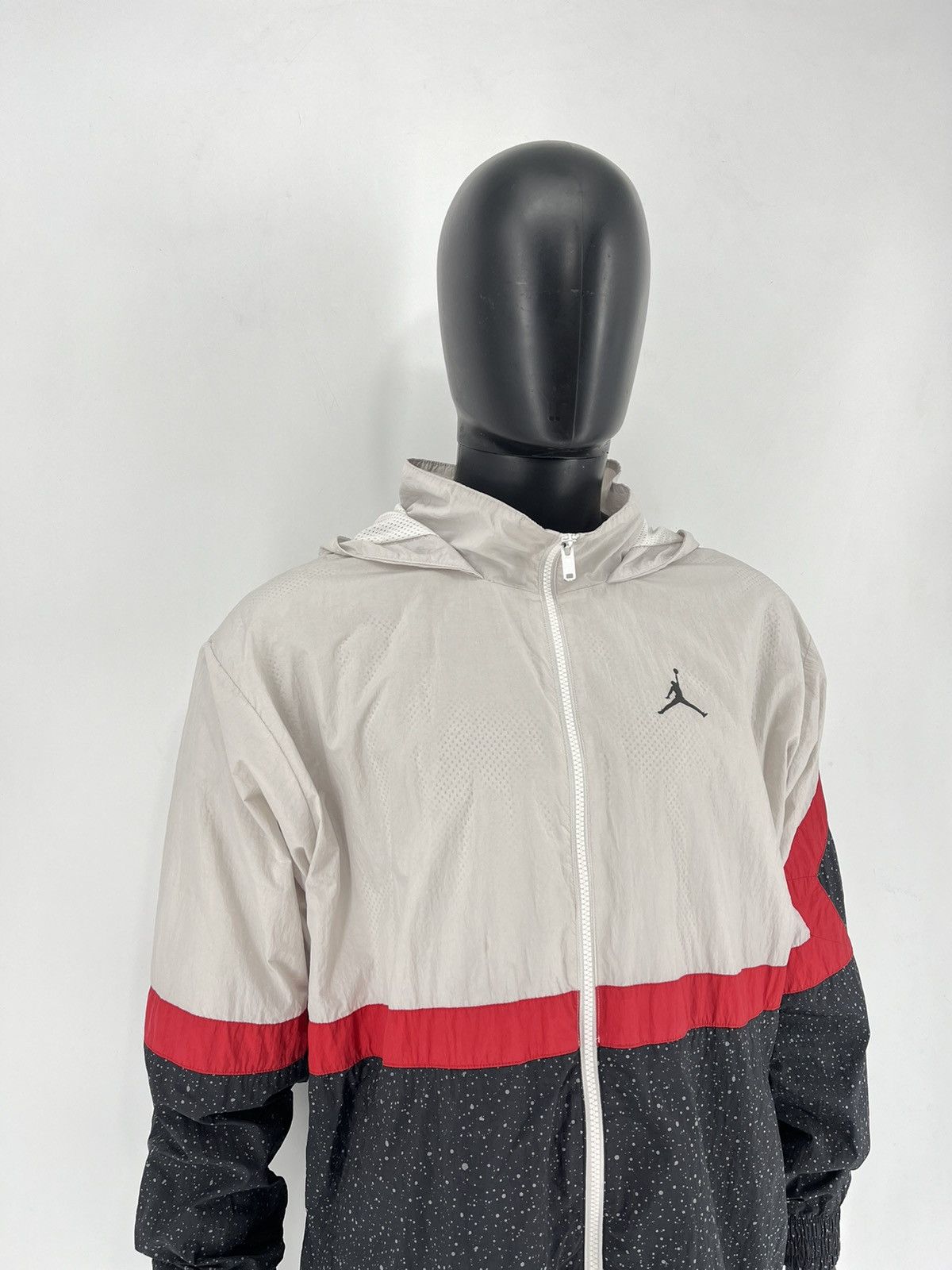 Jordan Brand × Vintage 90’S JORDAN VINTAGE AIR MAX DRILL NYLON HOODED JACKET Size US XL / EU 56 / 4 - 5 Thumbnail