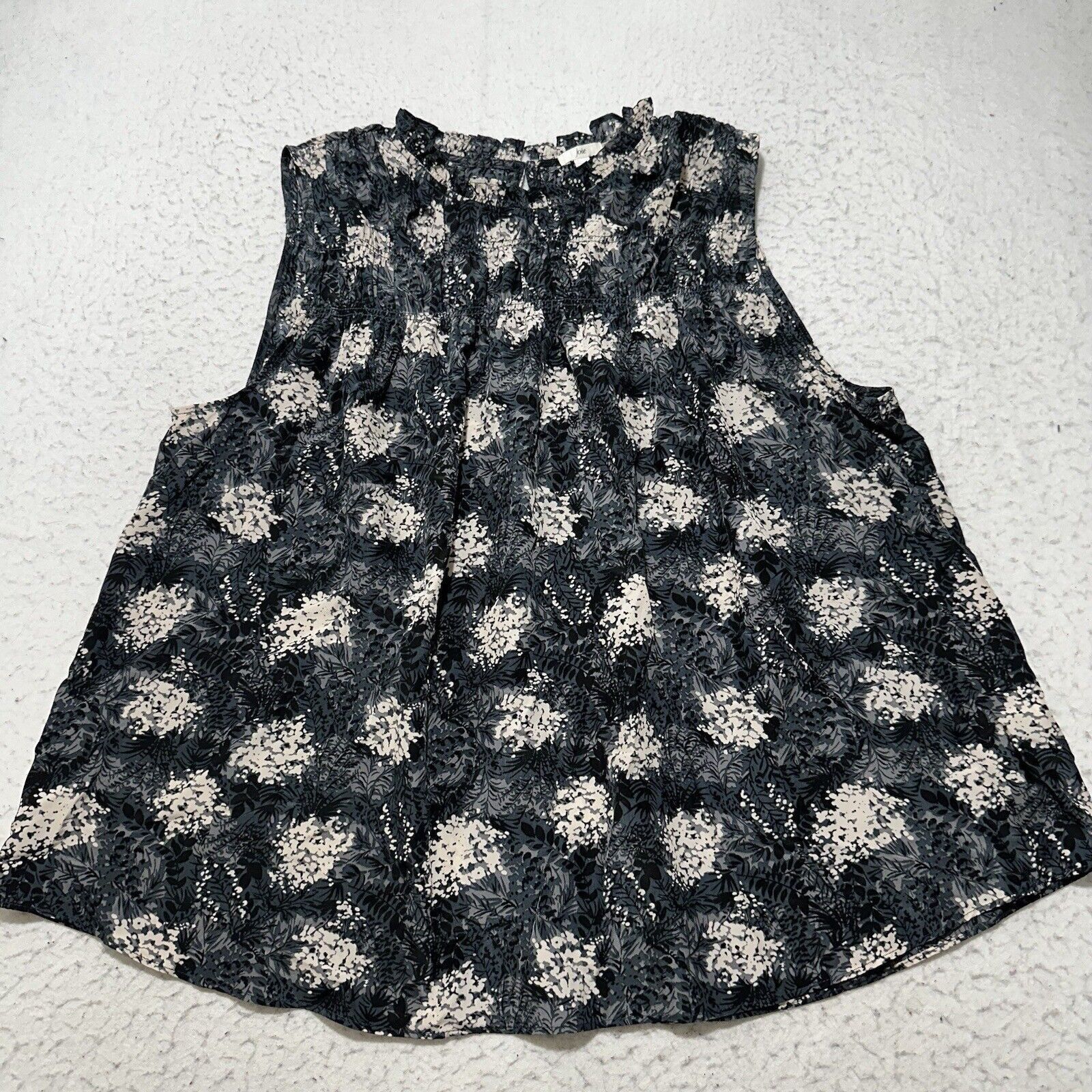 Joie Joie XL Lightweight Tank Top Floral Pullover Blouse Gray Size XL / US 12-14 / IT 48-50 - 1 Thumbnail