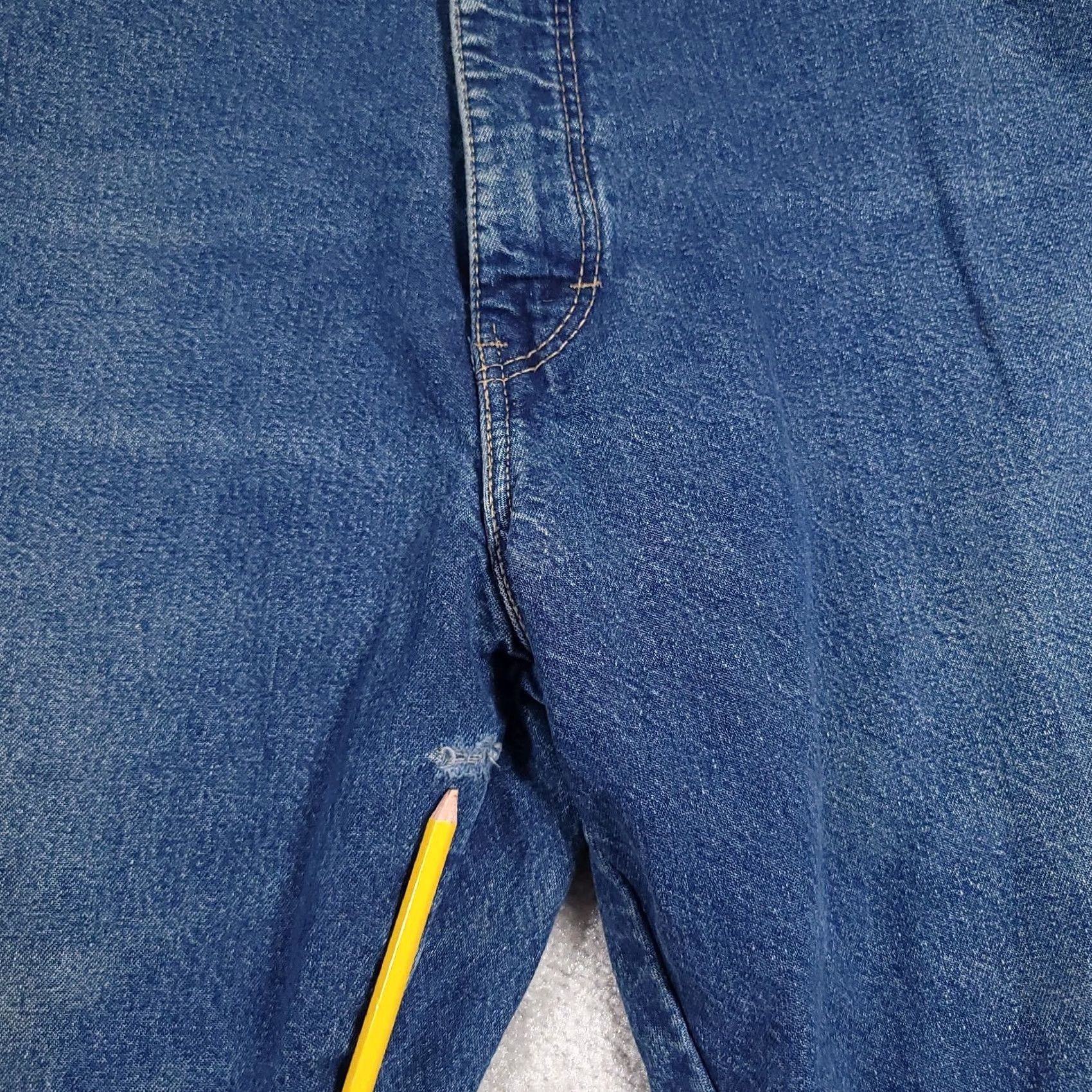 Dickies Dickies Jeans Mens 40X30 Regular Denim Straight Leg 38X27 Belt Loops 5-Pocket Lined Distressed Workwear Style Size US 40 / EU 56 - 6 Thumbnail