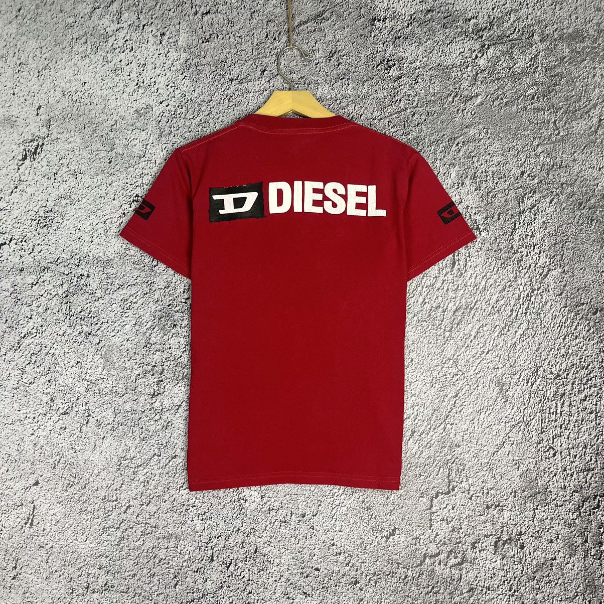 Diesel × Vintage 👹 VINTAGE 👹 Diesel Tribal Dragon Printed D big logo Red Tee Size M / US 6-8 / IT 42-44 - 2 Thumbnail