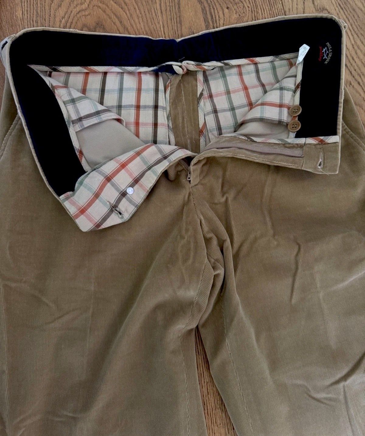 Paul & Shark Paul & Shark 31x32 Mens Corduroy Trousers Beige Pants Khaki Size US 31 - 6 Thumbnail