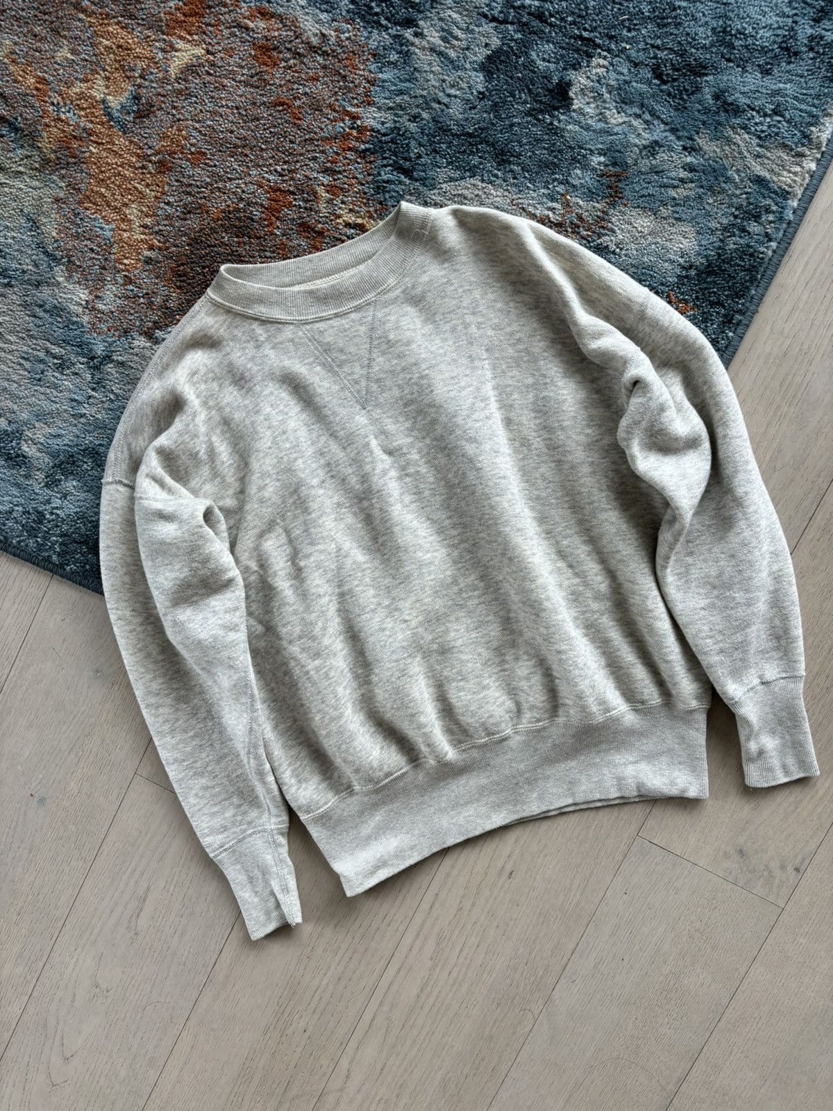 image of American College x Vintage 1960S Heather Grey Sweatshirt in Heaher Gray, Men's (Size Medium)