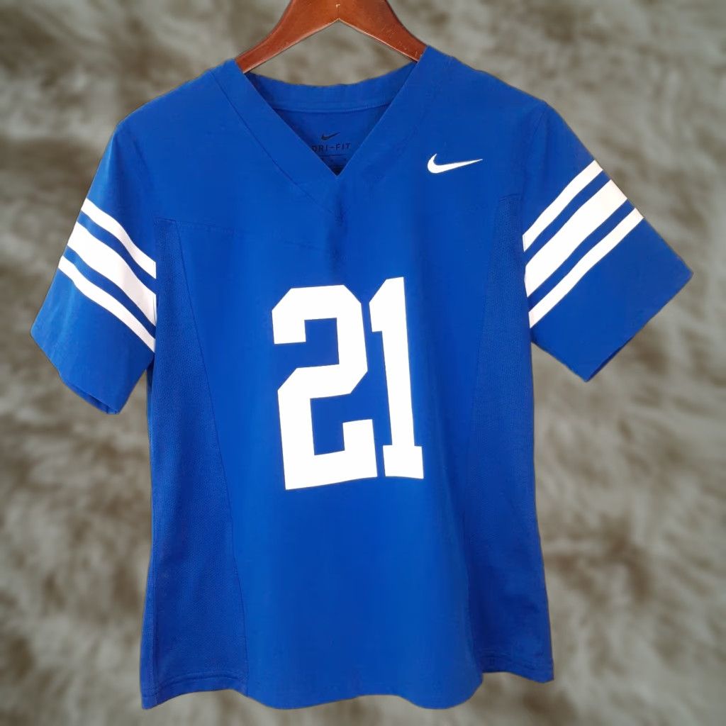 Nike Nike Dri Fit Memphis Tigers Jersey Short Sleeve Womens Small Blue Dri Fit Nike Tigers Jersey Womens Small Blue Size S / US 4 / IT 40 - 1 Thumbnail