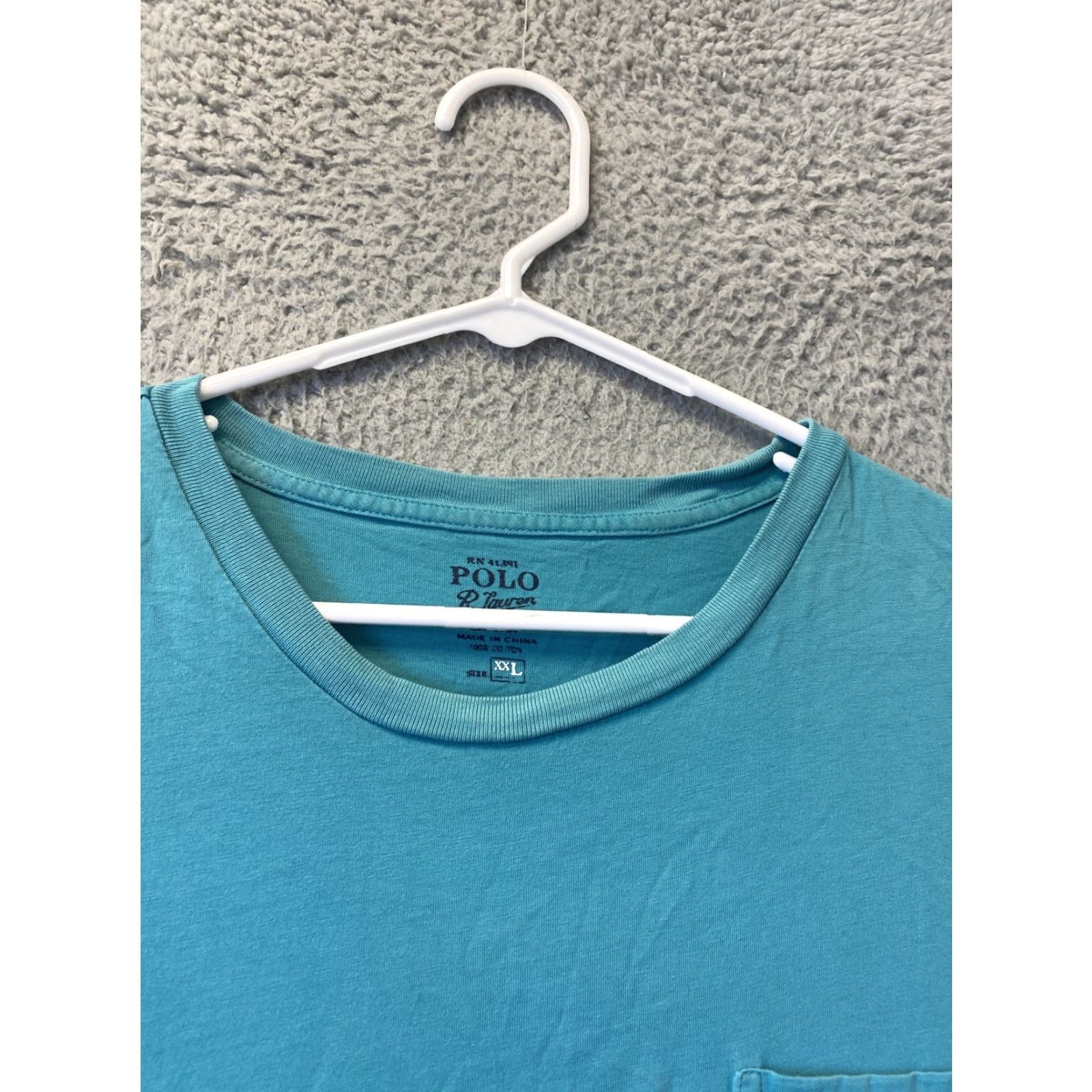 Vintage Polo Ralph Lauren T-Shirt Men 2XL Aqua Beach Short Sleeve Regular Mens Size US XXL / EU 58 / 5 - 4 Thumbnail