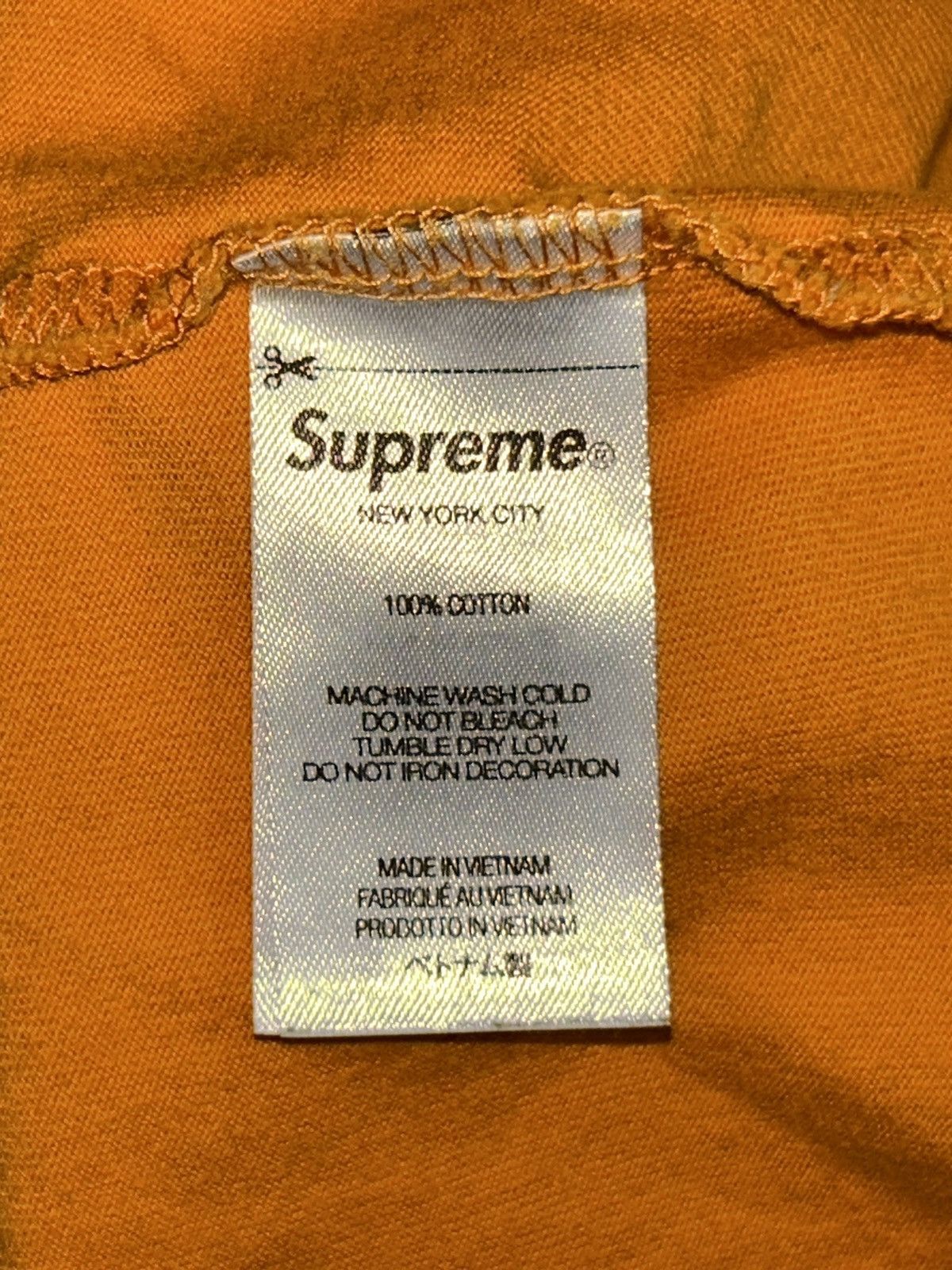 Supreme Supreme Small Box Long Sleeve Tee Dark Orange FW21 Large Size US L / EU 52-54 / 3 - 6 Thumbnail