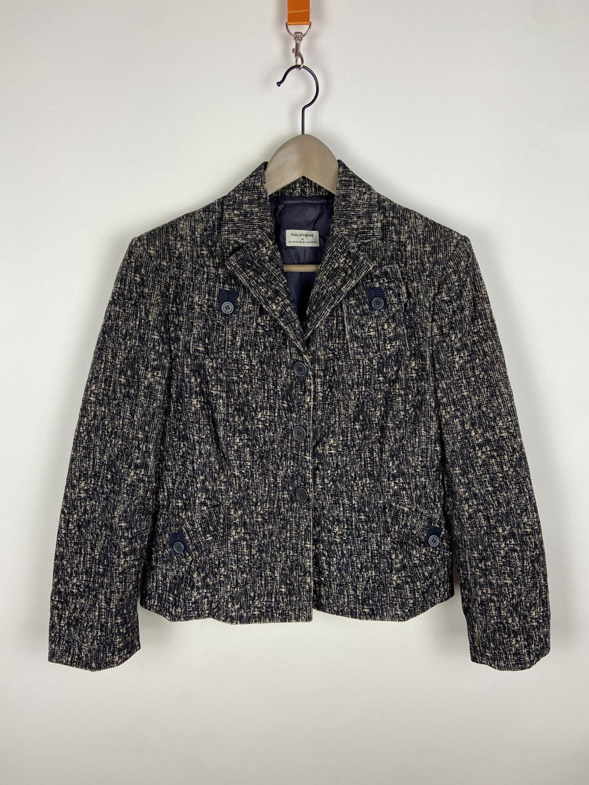 Alberta Ferretti Philosophy di Alberta Ferretti Womens Front Pocket Blazers Size M / US 6-8 / IT 42-44 - 1 Thumbnail