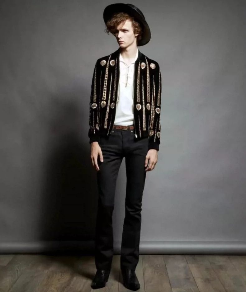 Saint Laurent Paris Saint Laurent Paris size 37 19SS New Year Embossed Bandage Size US M / EU 48-50 / 2 - 8 Thumbnail