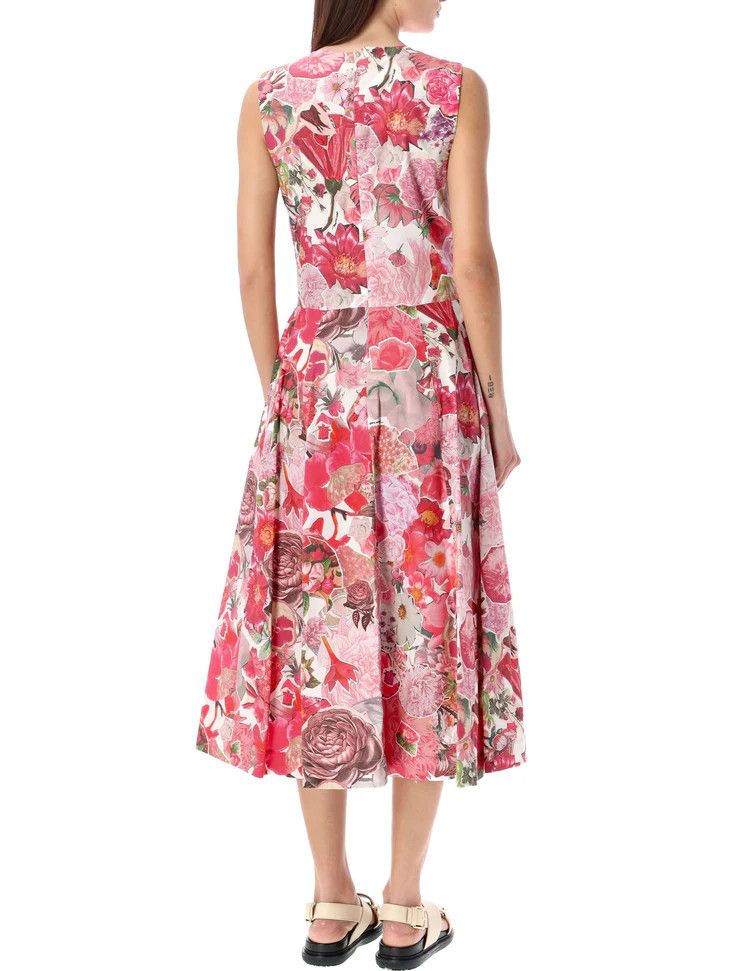 Marni o1y1025 Midi Dress in Multicolor Size S / US 4 / IT 40 - 2 Thumbnail