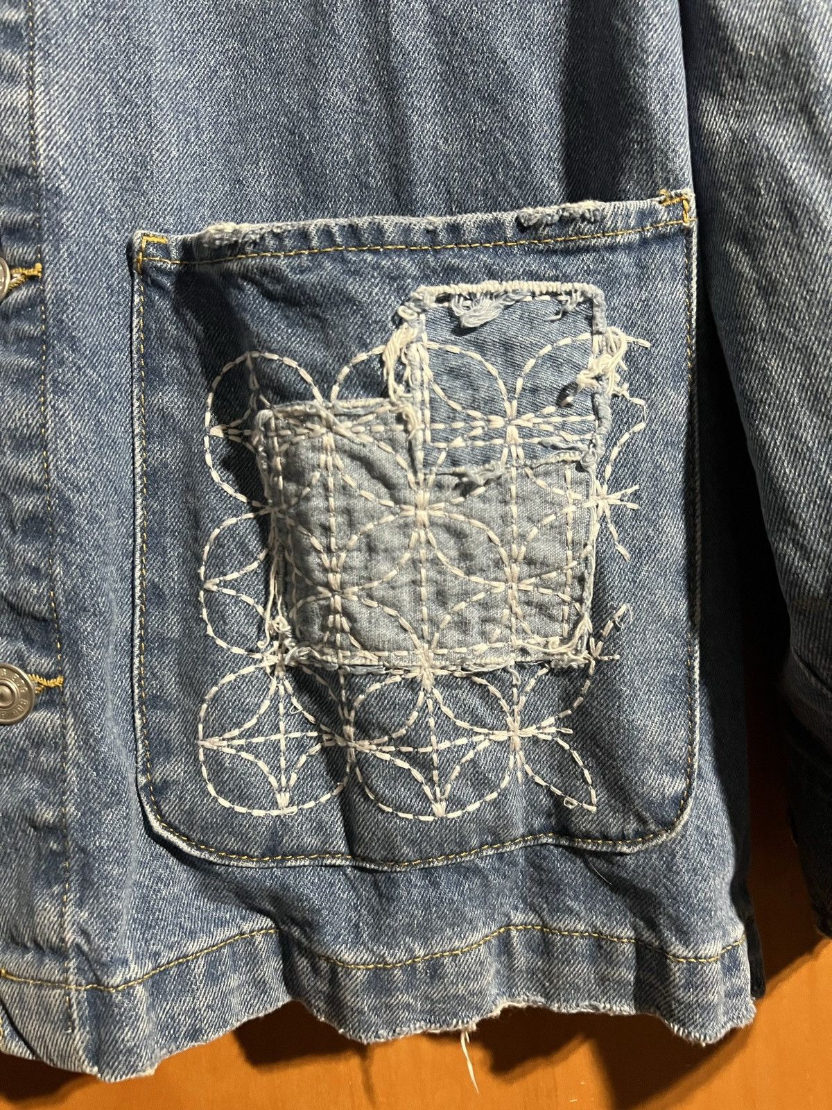 Bdg BDG Denim Patchwork Jean Jacket Heavyweight Size US L / EU 52-54 / 3 - 4 Thumbnail