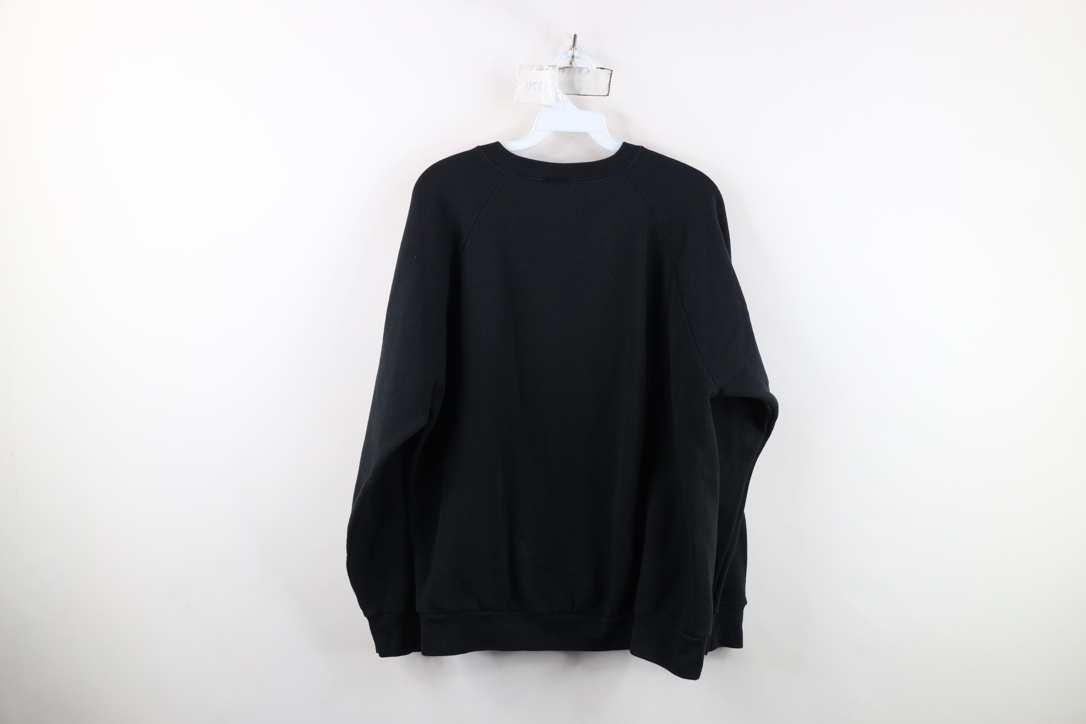 Vintage Vintage 90s Streetwear Heavyweight Crewneck Sweatshirt Black Size L / US 10 / IT 46 - 6 Thumbnail