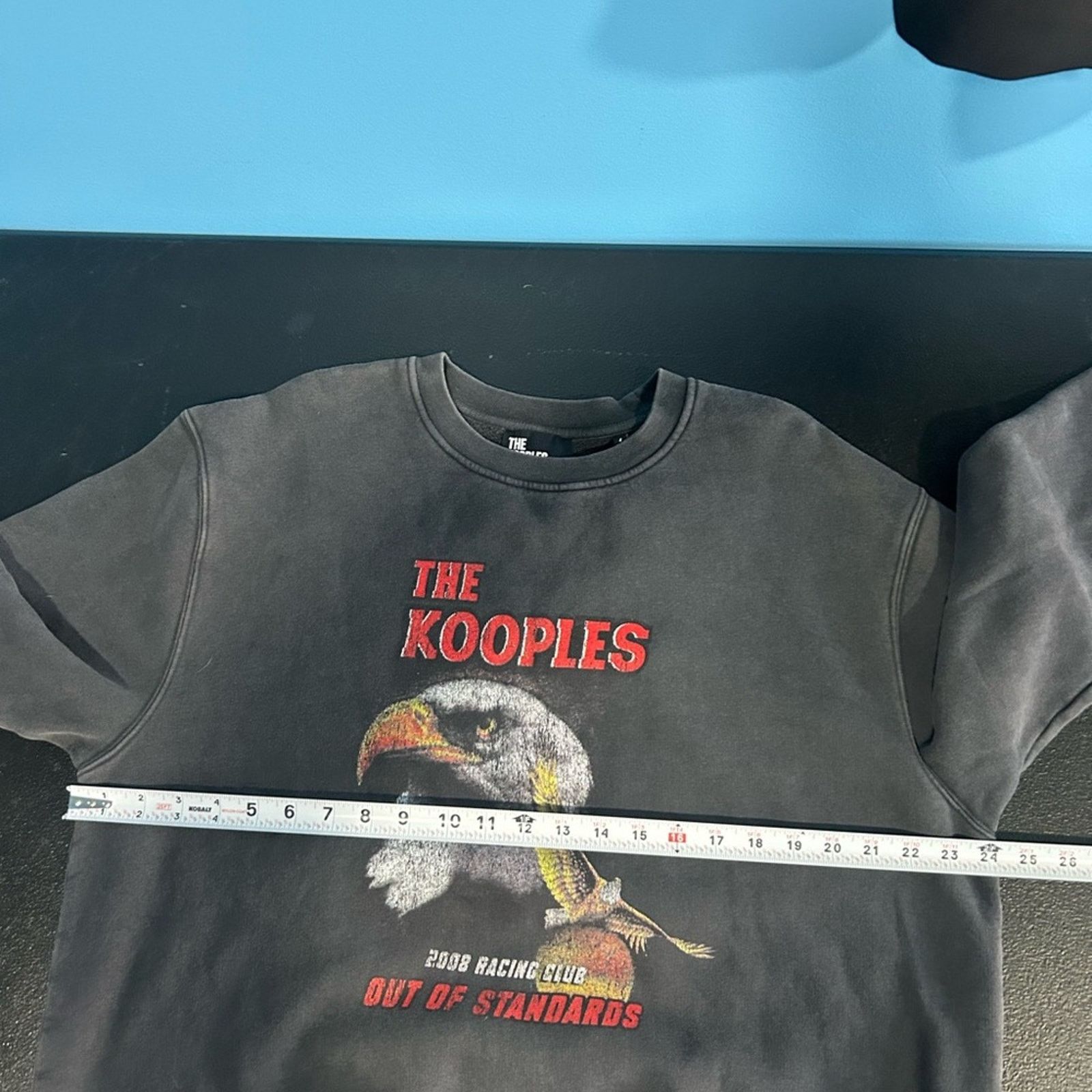 The Kooples The Kooples‎ Eagle Vintage Wash Sweat Shirt Size XL Size L / US 10 / IT 46 - 9 Thumbnail