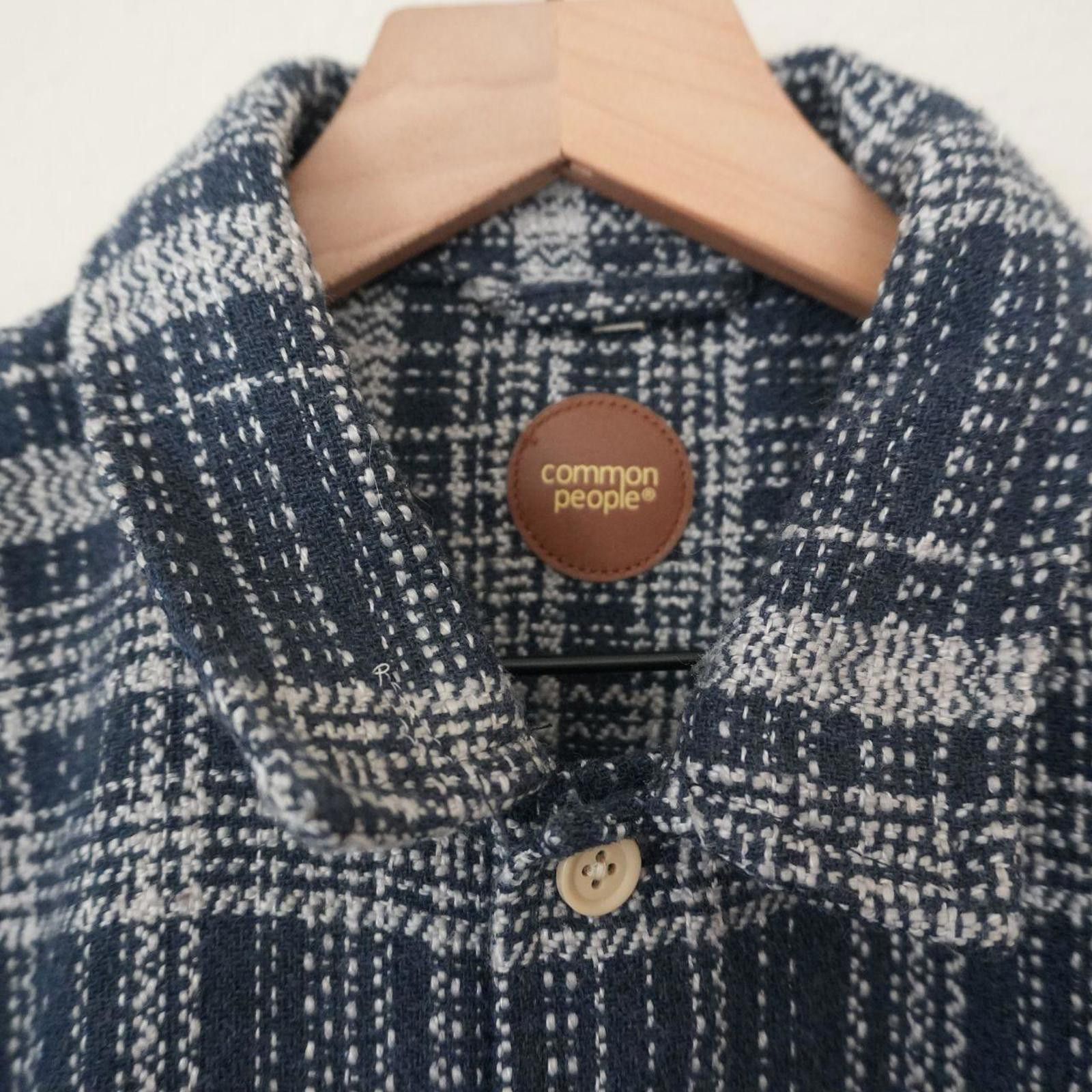 Other Common People Shacket Men's L Blue Plaid Button Up Collared Size US L / EU 52-54 / 3 - 3 Thumbnail