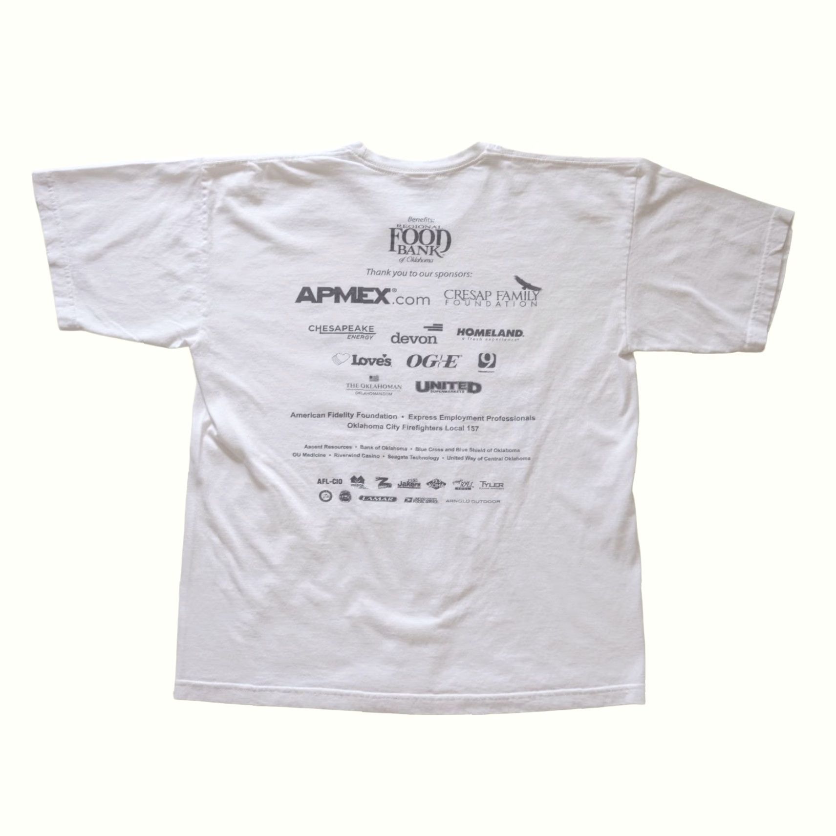 Etro VINTAGE Bayside T-Shirt Art 90s Retro CARTOON USA MADE White Cotton Short Sleeve Crew Neck Men L 21" Pit to Pit 26" Length Size US L / EU 52-54 / 3 - 3 Thumbnail