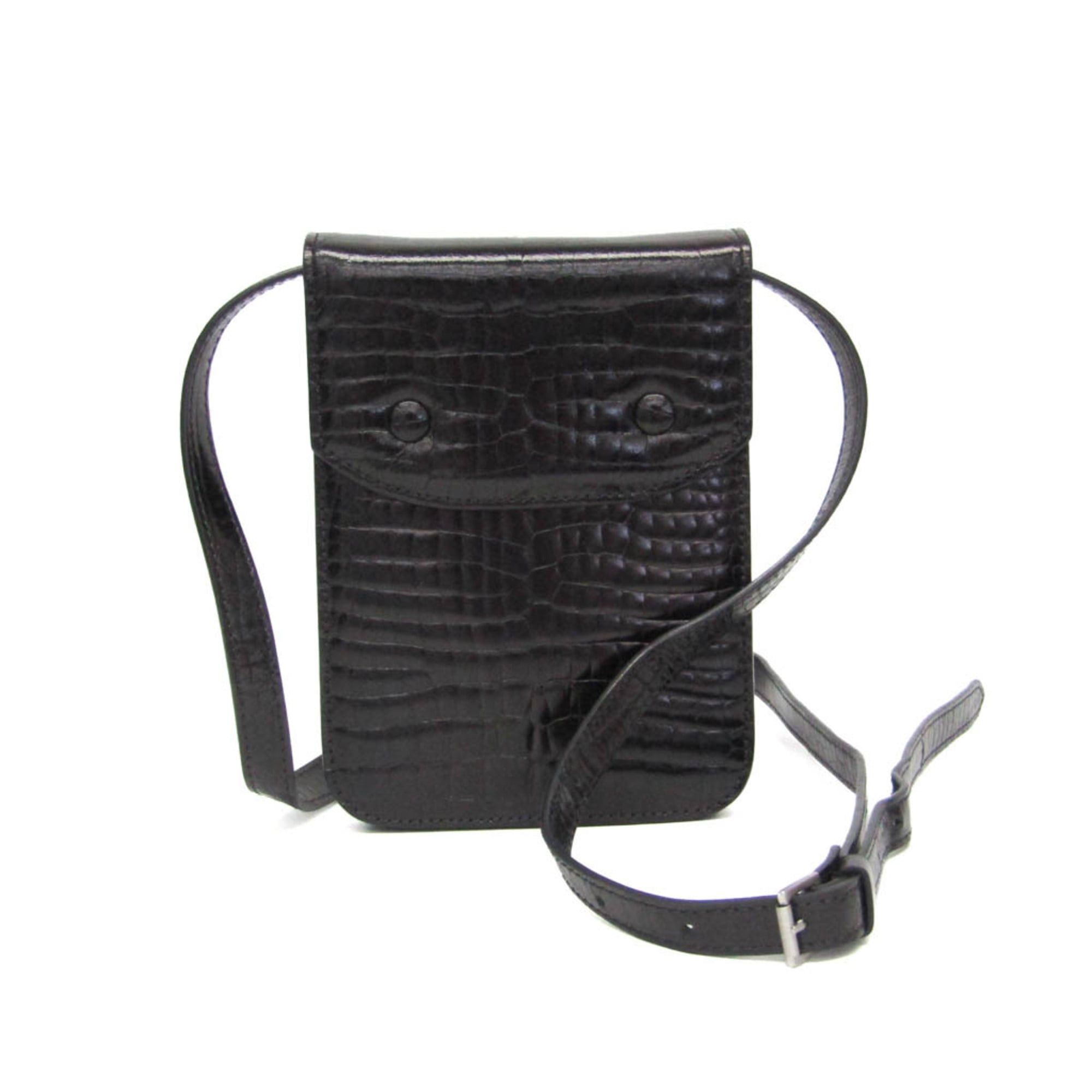 Maison Margiela Maison Margiela 4-stitch Small Shoulder Pouch Women's Leather Shoulder Bag Black Size ONE SIZE - 1 Thumbnail