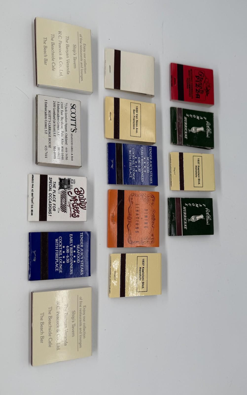 Designer 14 Vintage Restaurant Matchbooks – Hard Rock, Pat O’Brien’s+ Size ONE SIZE - 7 Thumbnail