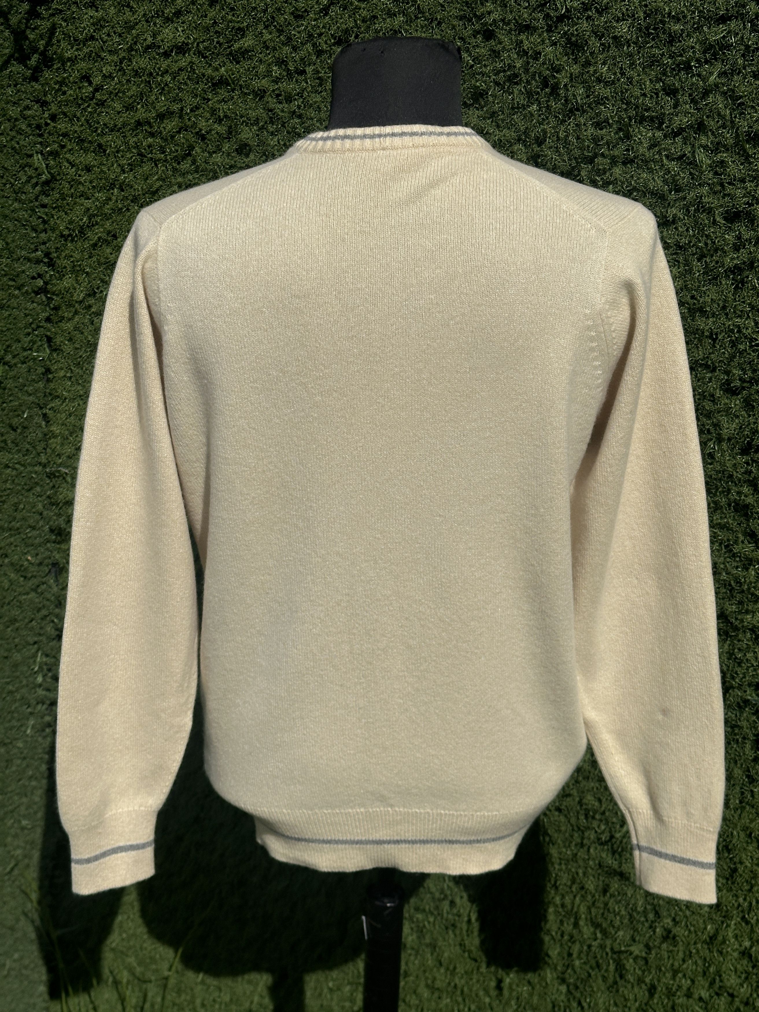 Loro Piana Knit Loro Piana 100% Cashmere Contrast Trim Cardigan 50 IT Size US M / EU 48-50 / 2 - 5 Thumbnail