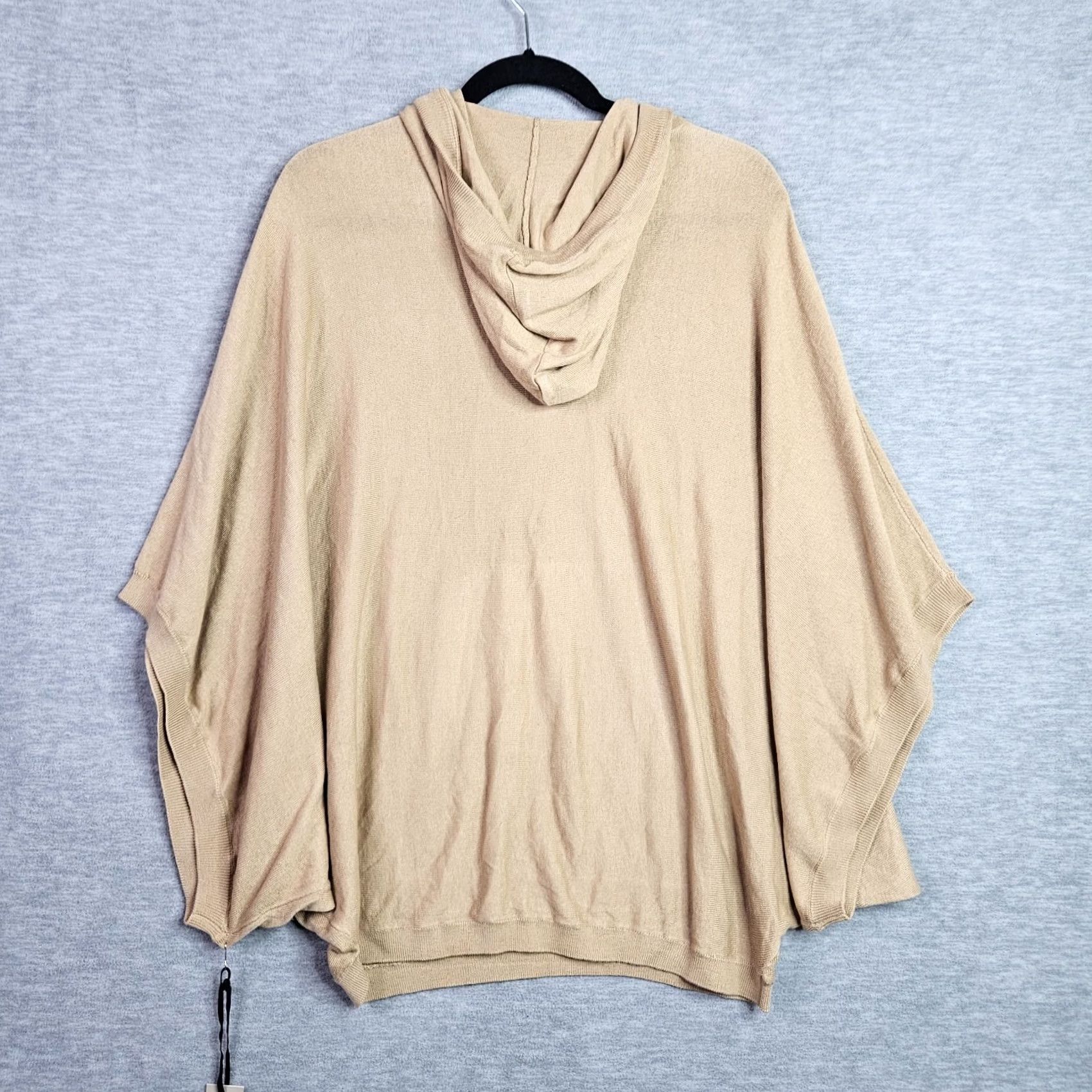 Vintage Remain Sweater Hoodie Women L Beige Knit Crew Neck Pockets Button Pullover All Seasons 80s Modern Size L / US 10 / IT 46 - 3 Thumbnail