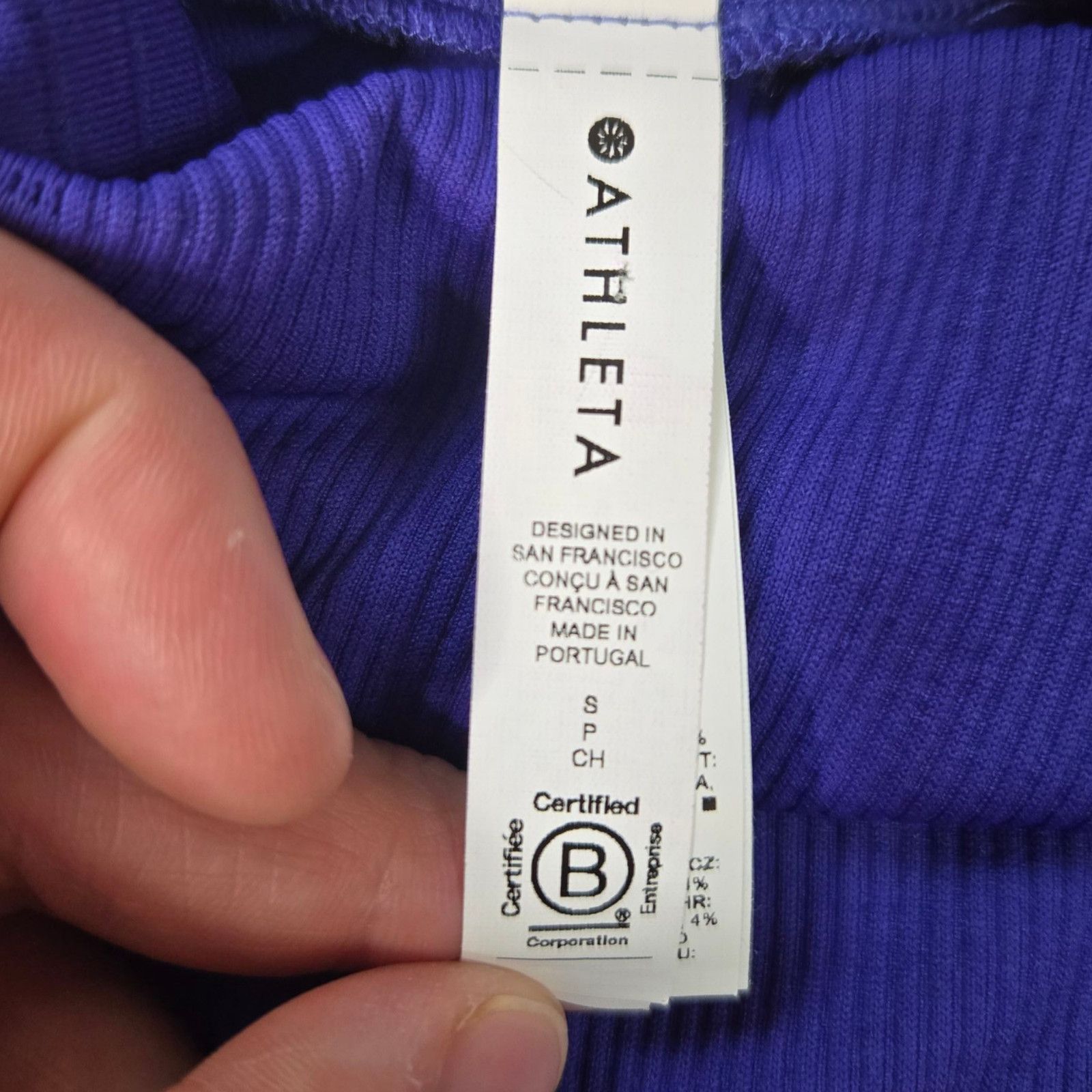 Athleta Athleta Tanzanite Blue Flurry Blizzard Turtleneck Size Small Size S / US 4 / IT 40 - 4 Thumbnail