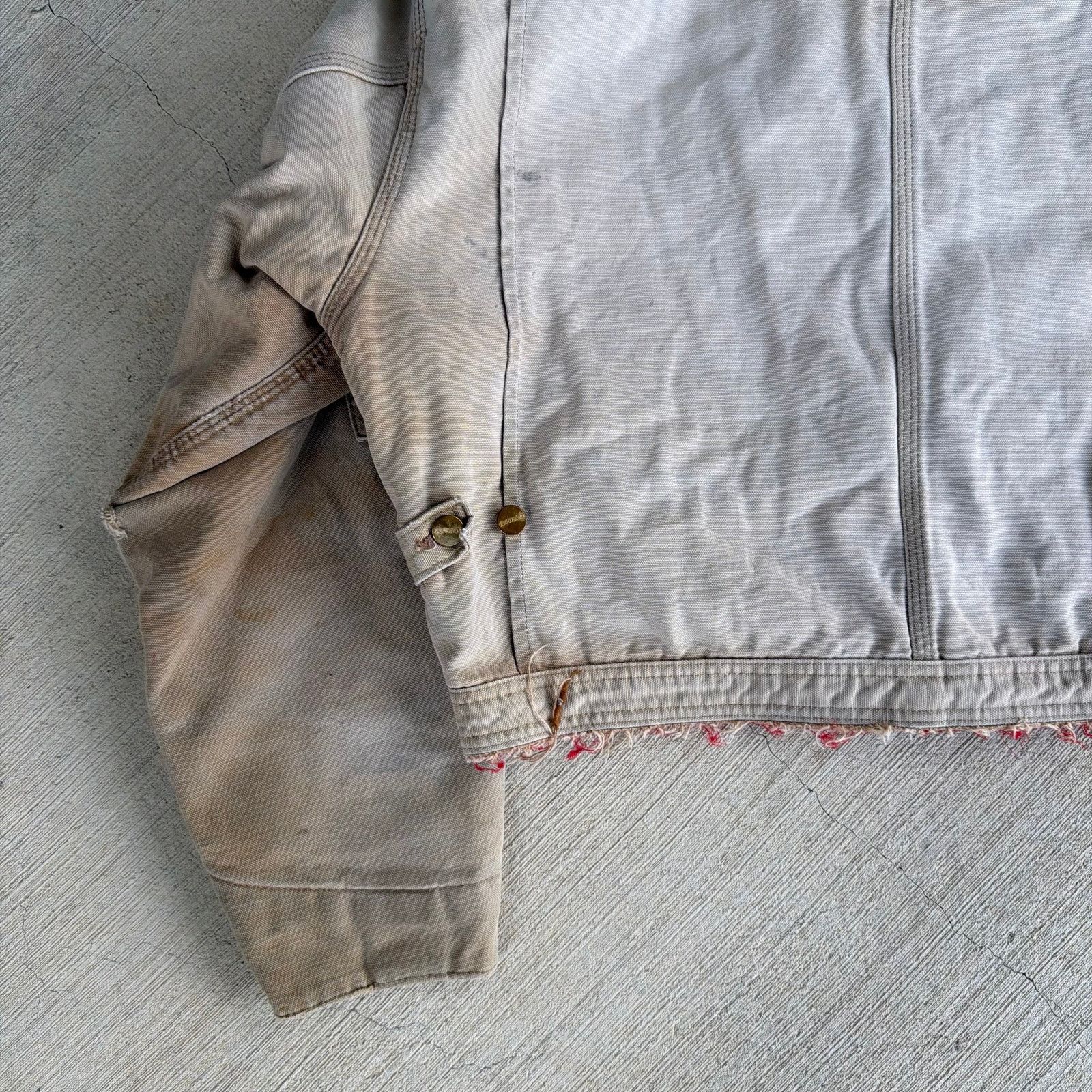 Carhartt × Vintage Carhartt brown cropped Detroit style work wear jacket Size US L / EU 52-54 / 3 - 8 Thumbnail
