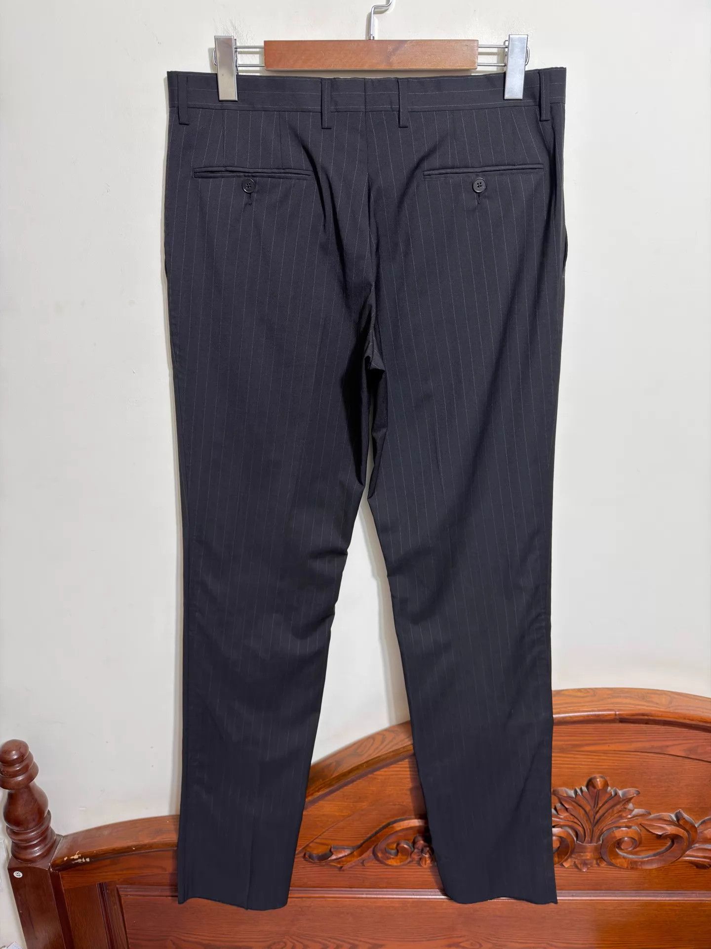 Dolce & Gabbana Dolce&Gabbana Men's Slim Wool Trousers 48 Size US 32 / EU 48 - 2 Thumbnail
