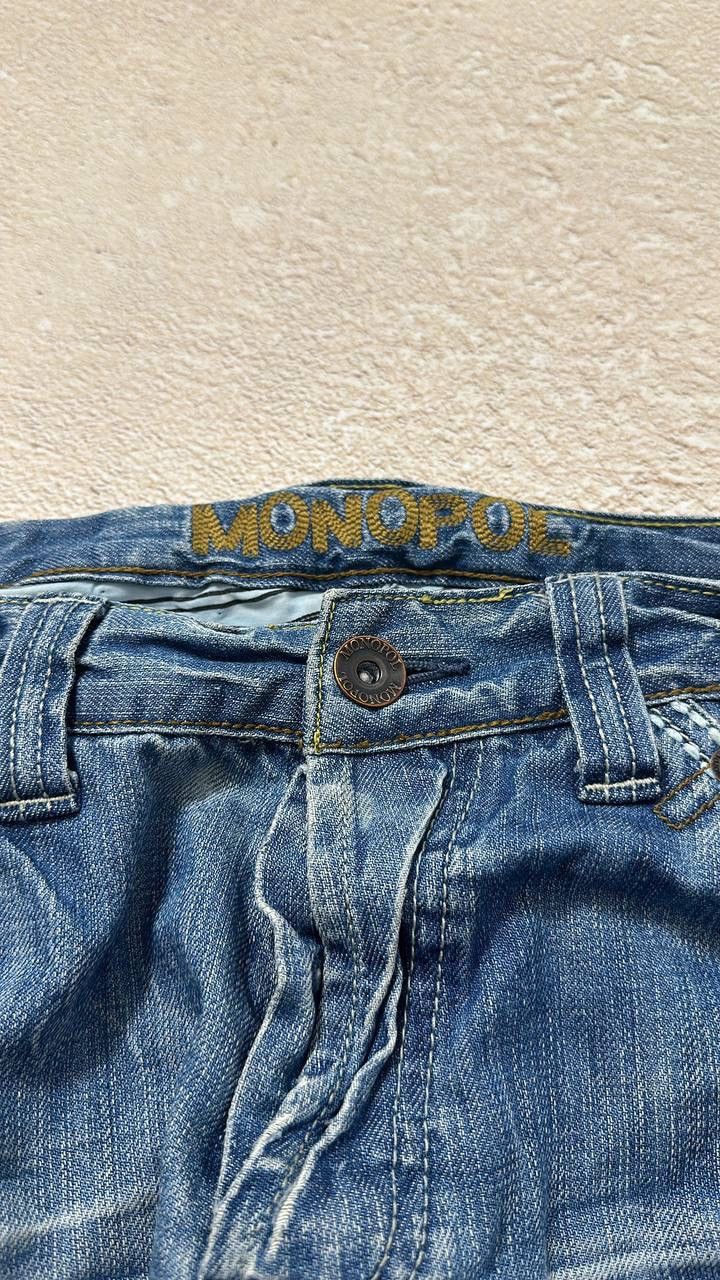 Japanese Brand Jeans Dirty pants Faded Crash denim thrashed y2k distressed Size US 32 / EU 48 - 5 Thumbnail