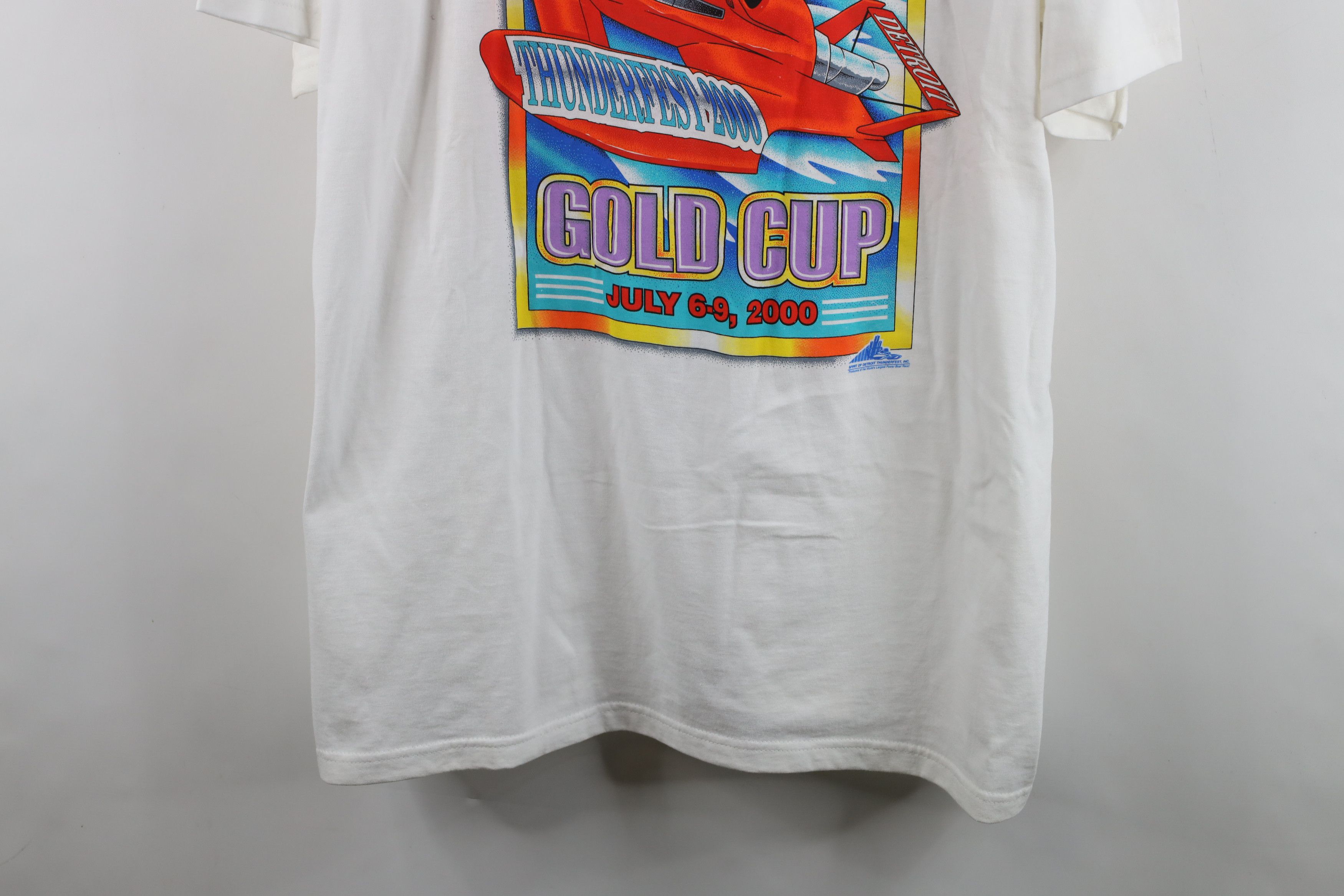 Vintage Vintage Y2K 2000 Detroit APBA Gold Cup Boat Racing T-Shirt Size US XXL / EU 58 / 5 - 3 Thumbnail