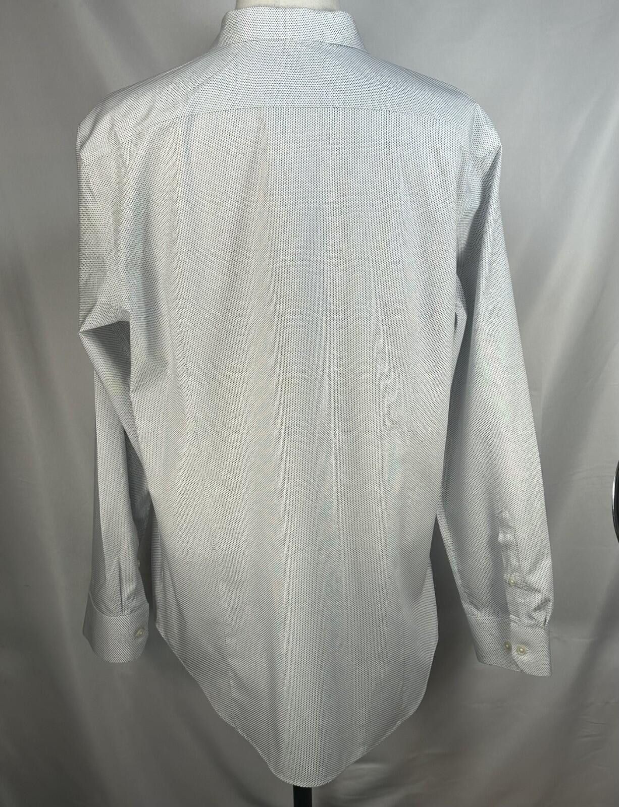 Banana Republic Banana Republic No-Iron Pinpoint Slim Button Up White Men XL Size US XL / EU 56 / 4 - 2 Thumbnail