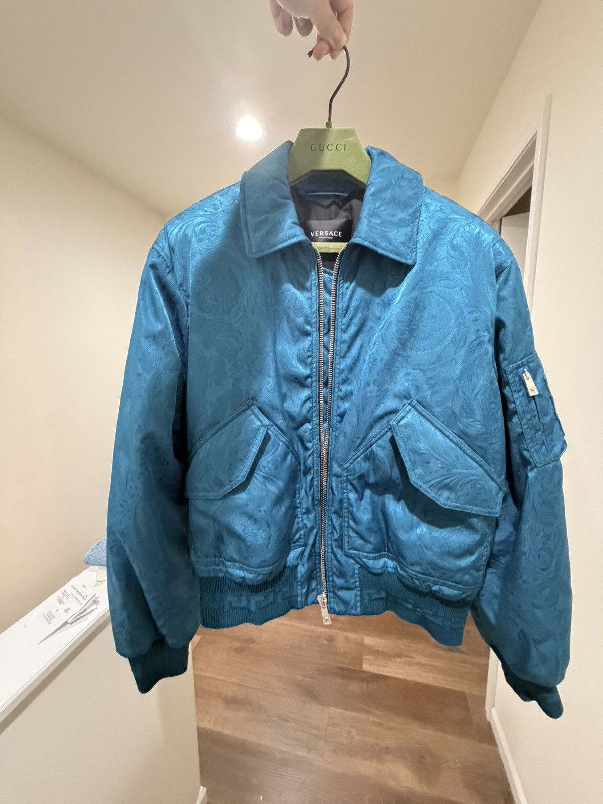 Versace Versace Barocco Bomber Jacket Size US M / EU 48-50 / 2 - 1 Thumbnail