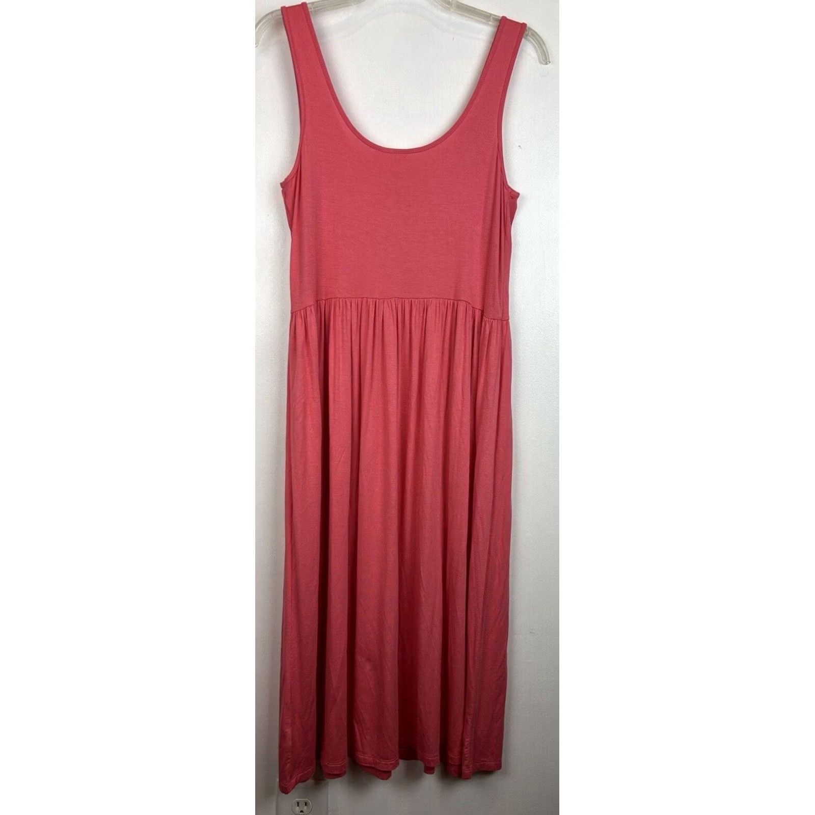 Gap Gap Dress Tank Maxi Knit Women M Pink Coral Orange Soft Pullover Read Pattern Solid Vintage: No Tall Womens Midi? Size M / US 6-8 / IT 42-44 - 2 Thumbnail