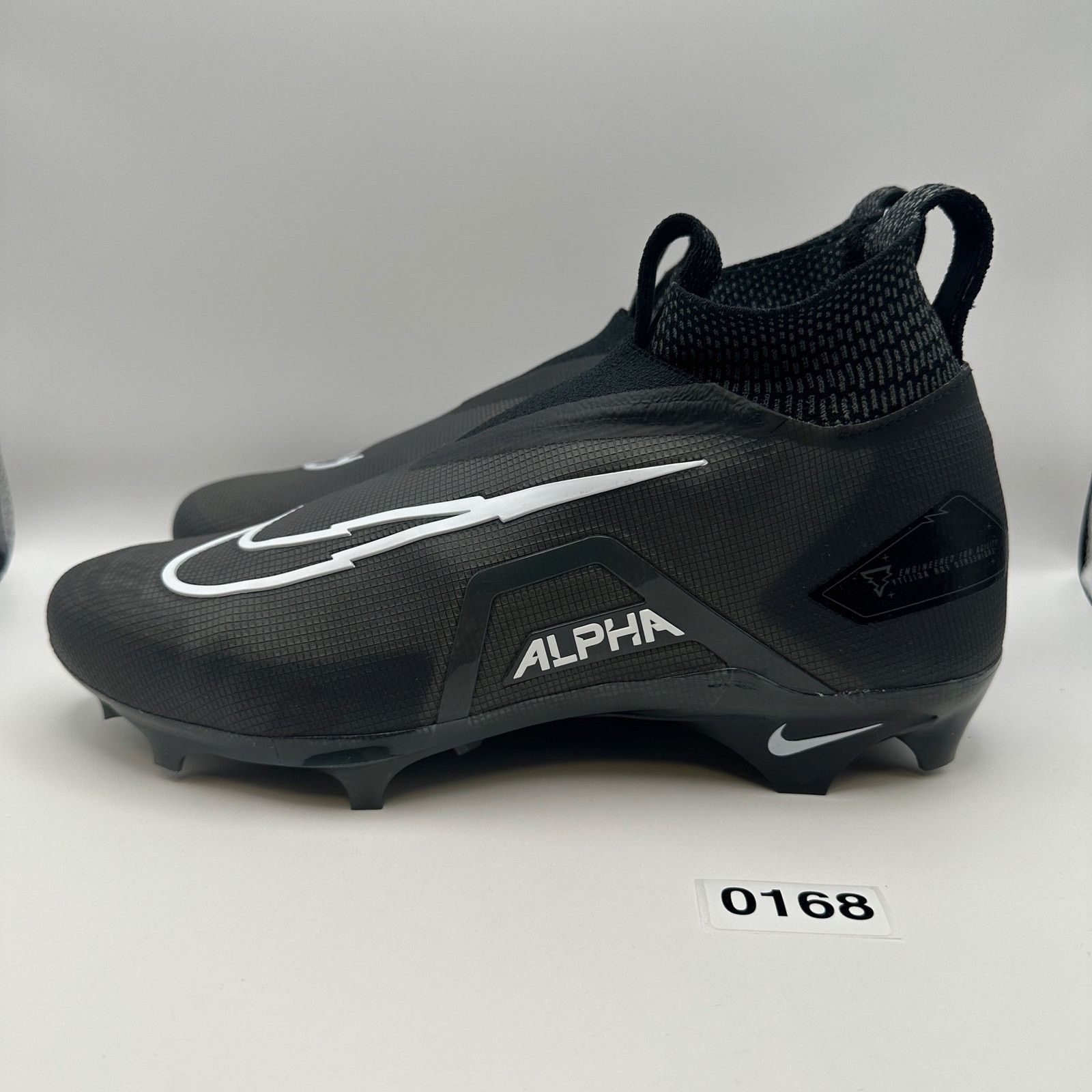 Nike NIKE Men's 9.5 Alpha Menace ELITE 3 Football Cleats Black Size US 9.5 / EU 42-43 - 4 Thumbnail
