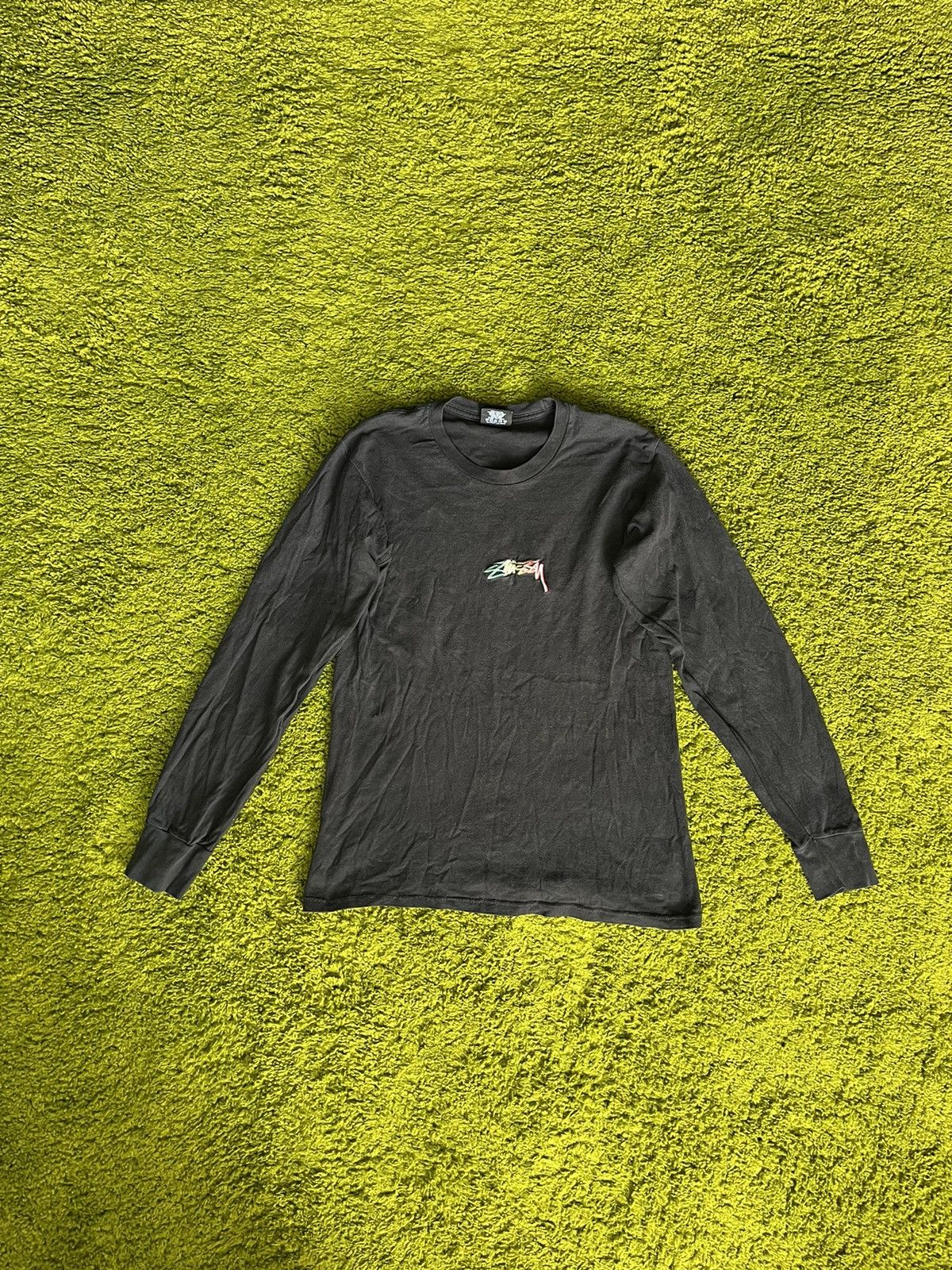 Stussy × Vintage Stussy centre knit logo longsleeve t-shirt Size US S / EU 44-46 / 1 - 1 Thumbnail