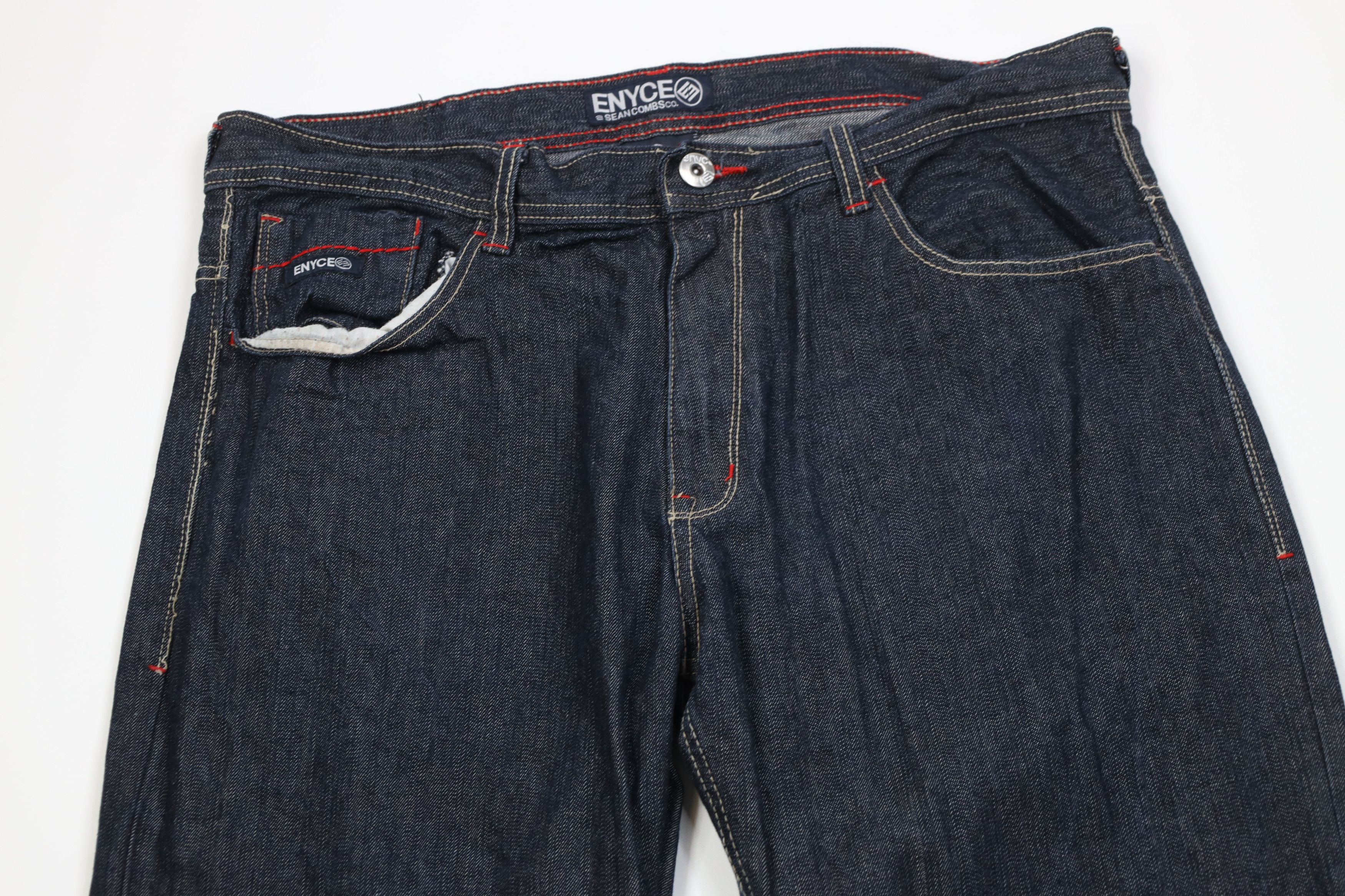 Vintage Vintage 90s Y2K Enyce Sean Combs Baggy Wide Leg Denim Jeans Size US 38 / EU 54 - 2 Thumbnail