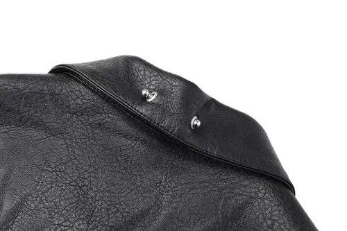 Other Vintage Street Punk Button Down PU Leather Jacket Coat Size US M / EU 48-50 / 2 - 2 Thumbnail
