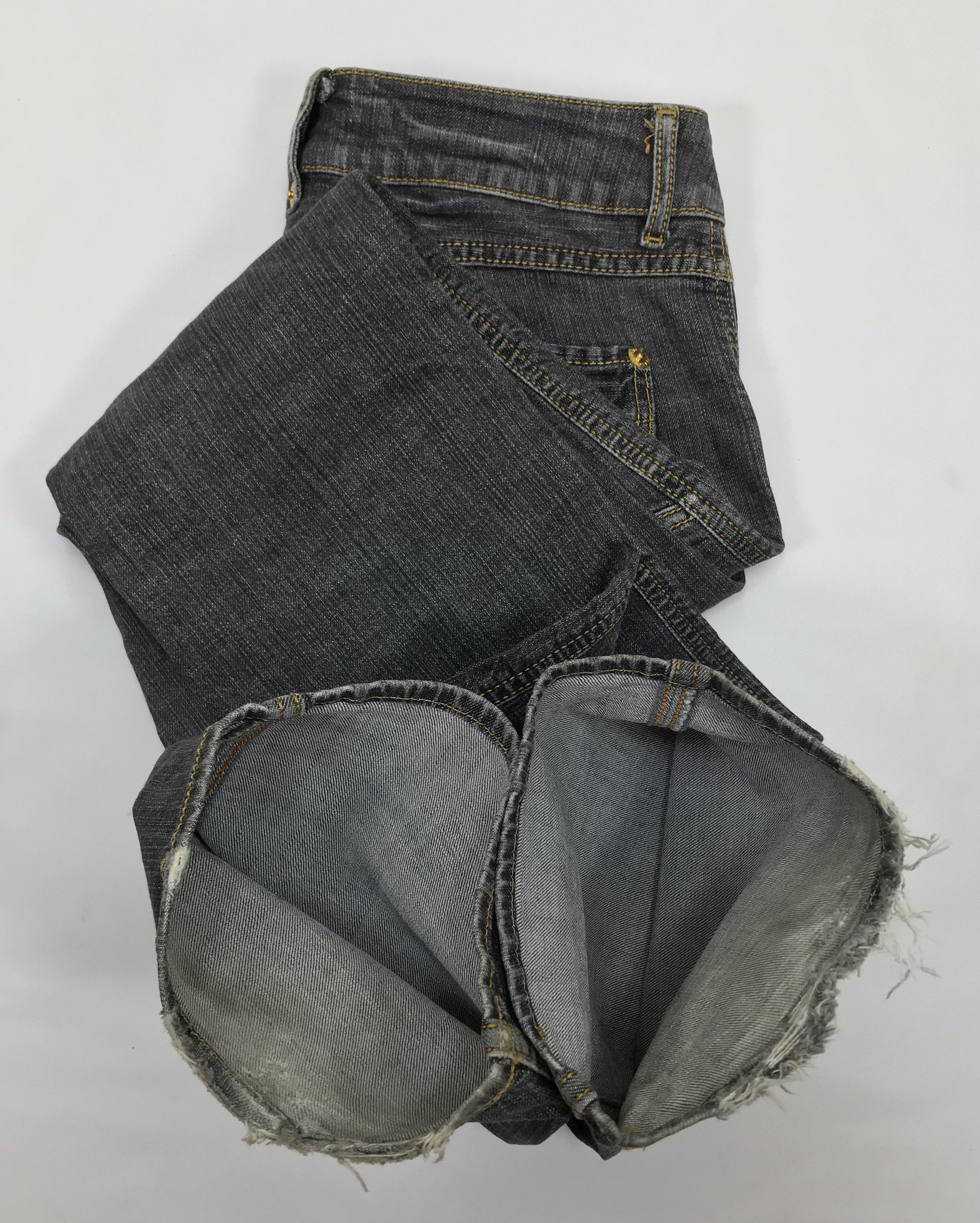 Vintage Vintage Bobson Faded Black Bush Flare Jeans Size 27" / US 4 / IT 40 - 12 Thumbnail