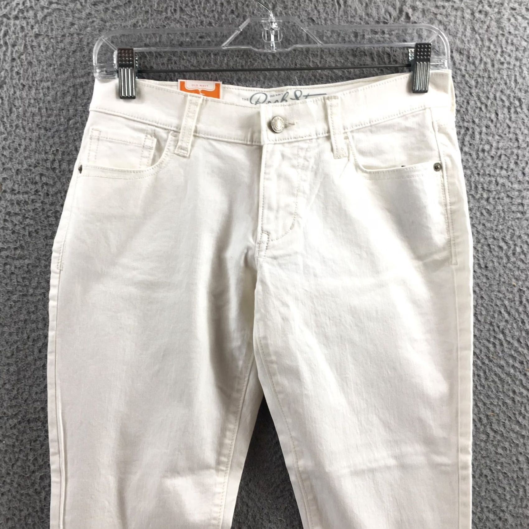 Old Navy Old Navy Rock Star Super Skinny Jeans Womens 8R White NEW Size 29" - 2 Thumbnail