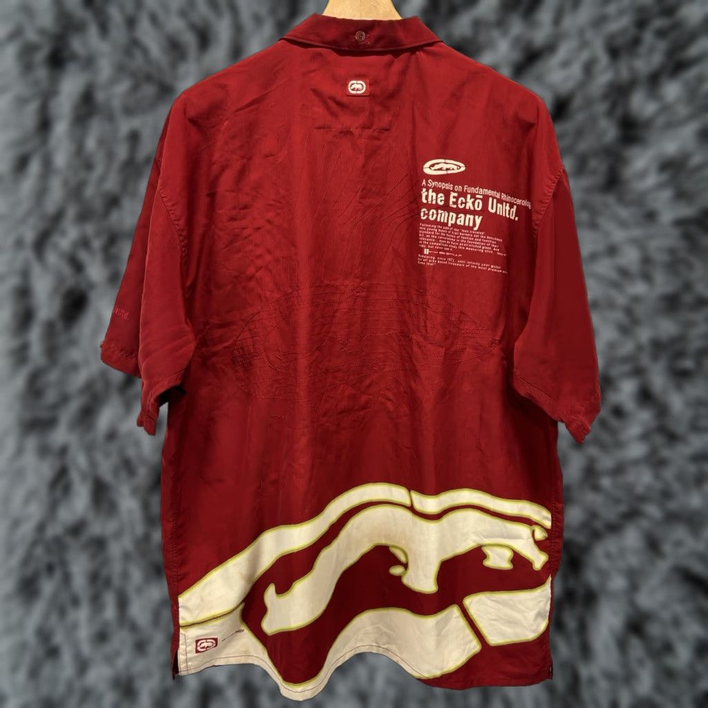 Ecko Unltd. VINTAGE Ecko Unltd Button-Up Shirt XL Mens Red Graphic Print Collar Short Sleeve Rhino Y2K Read Size US XL / EU 56 / 4 - 1 Thumbnail