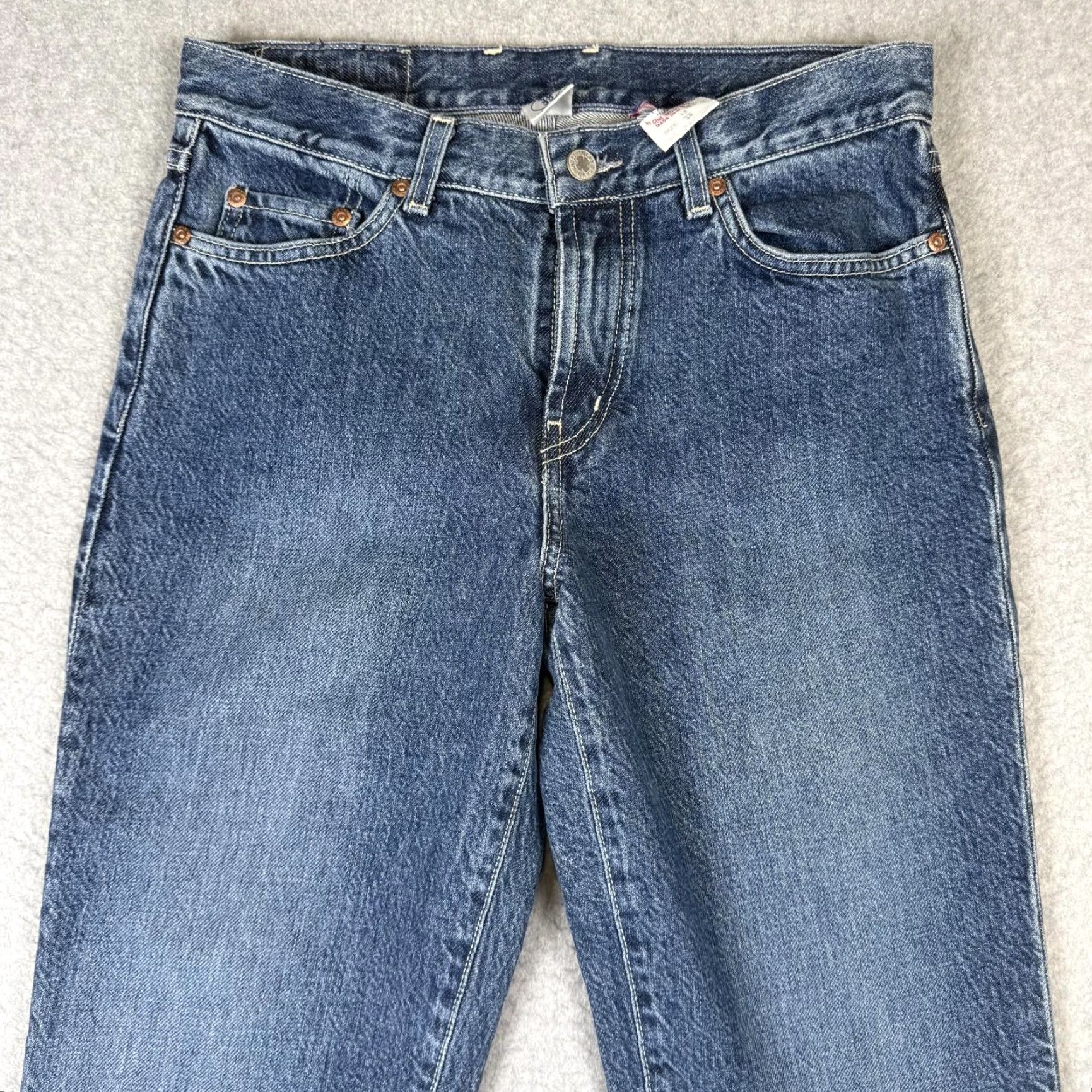 Lucky Brand VINTAGE Lucky Brand Jeans Dungarees Women 10/30 Peanut Pant Long Length Blue NOS Women 10/30 Regular Size Pants Jeans Mens/Girls? Size 32" / US 10 / IT 46 - 2 Thumbnail