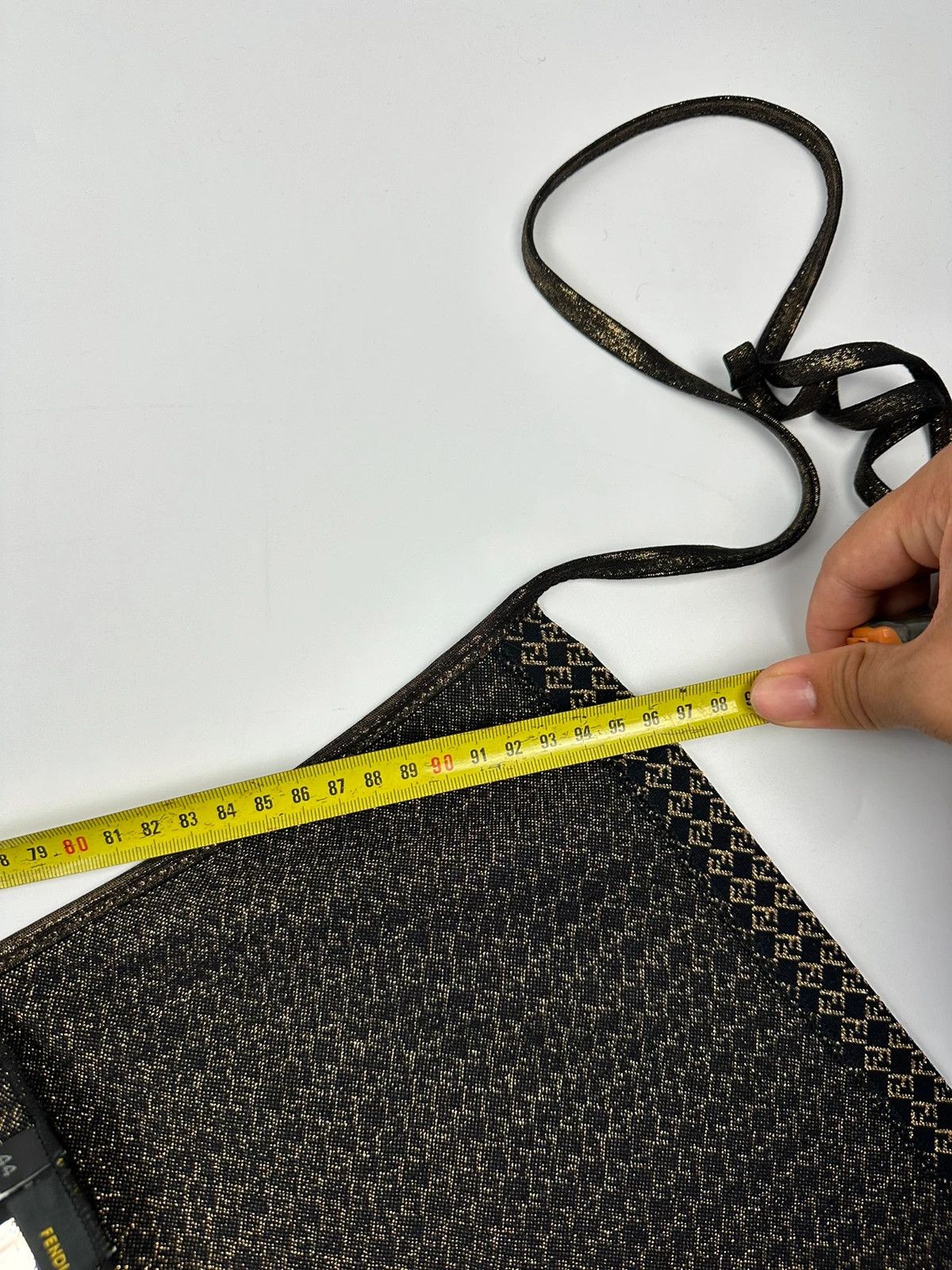 Fendi Fendi 00’s Monogram Wrap Skirt in Black and Gold Jacquard Size 27" / US 4 / IT 40 - 9 Thumbnail