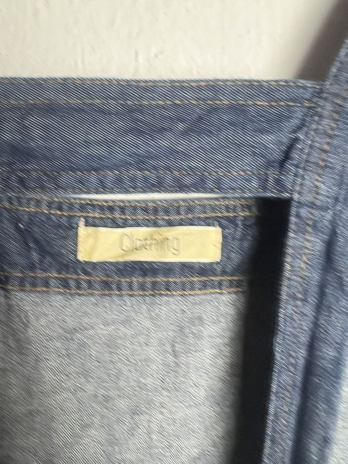 Japanese Brand Clothing Denim Pinafore Dress Apron Size ONE SIZE - 6 Thumbnail