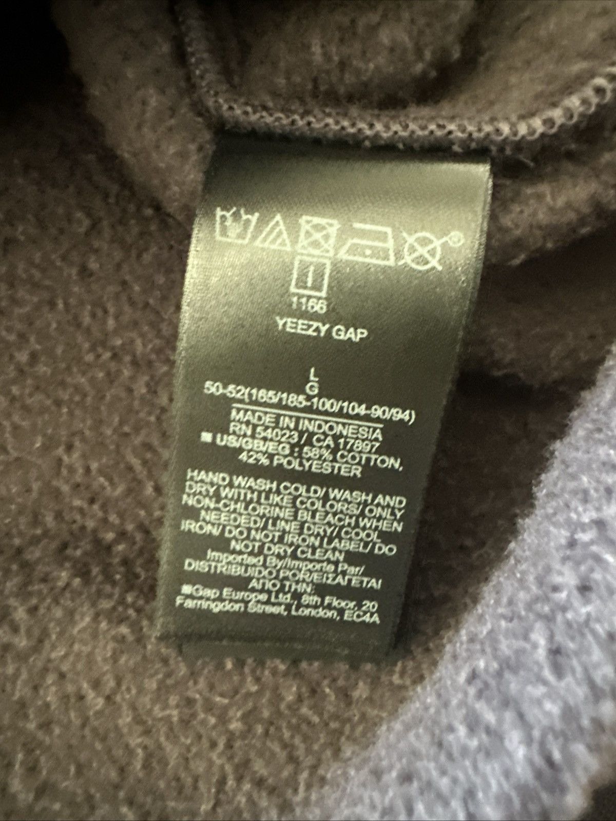 Balenciaga × Gap × Yeezy Yeezy Gap Balenciaga 03 High Neck Hoodie - Dark Gray L Size US L / EU 52-54 / 3 - 6 Thumbnail