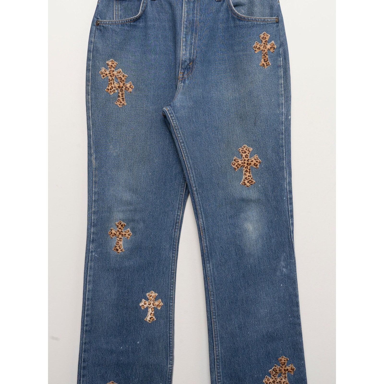 Chrome Hearts Cheetah Patched Levi’s Jeans Size US 33 - 2 Thumbnail