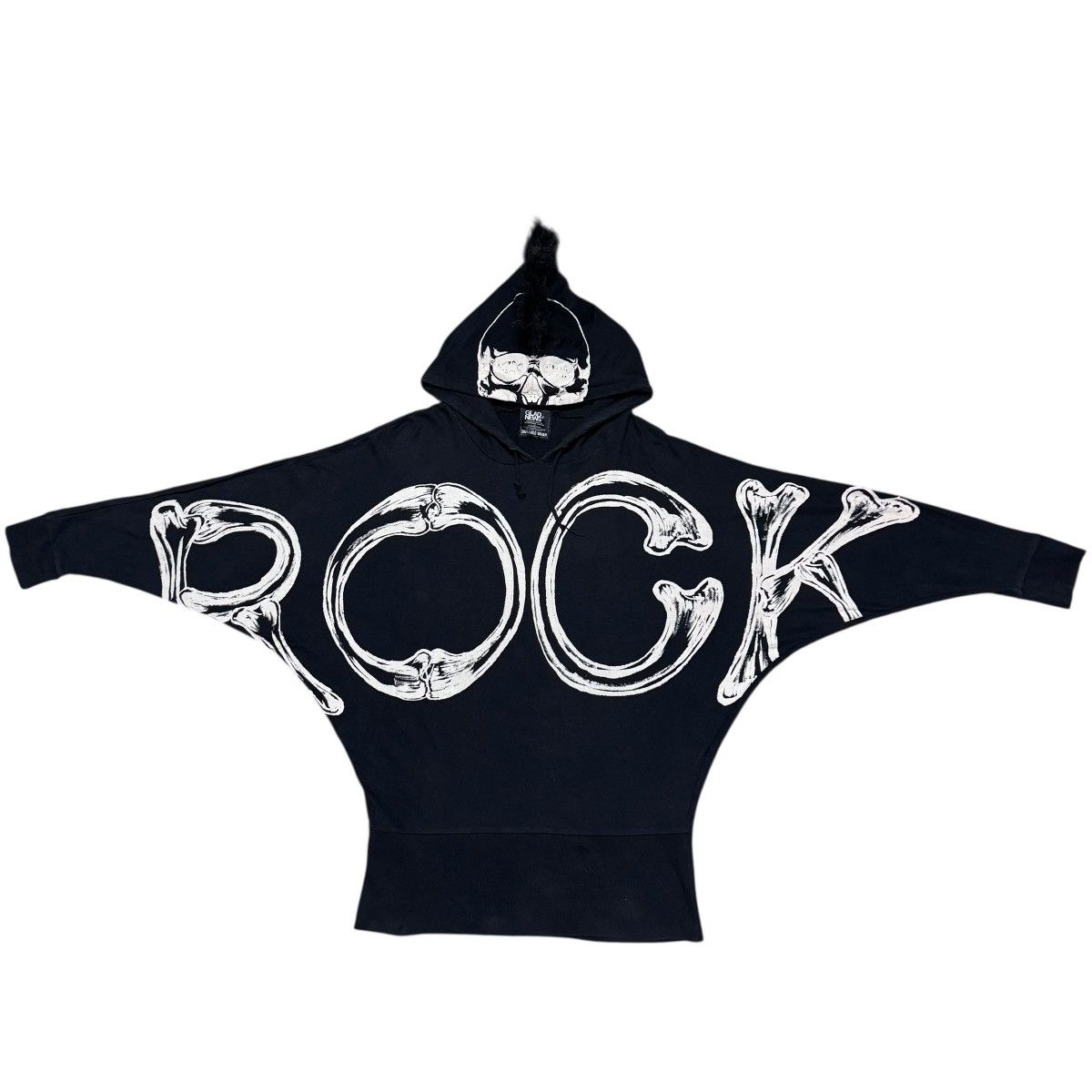 Le Grande Bleu (L.G.B.) GLAD NEWS Mohawk Hoodie Rock Skull Size US M / EU 48-50 / 2 - 2 Thumbnail