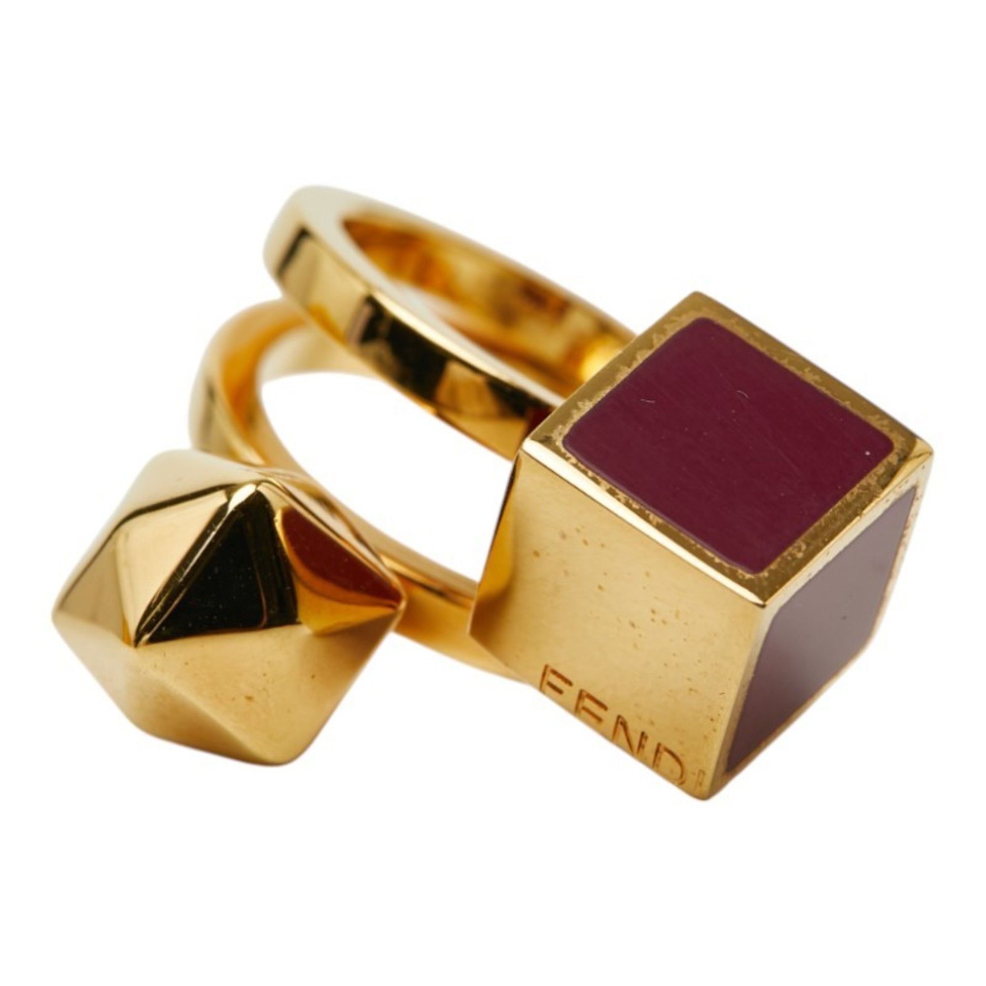 Fendi ring gold plated for women