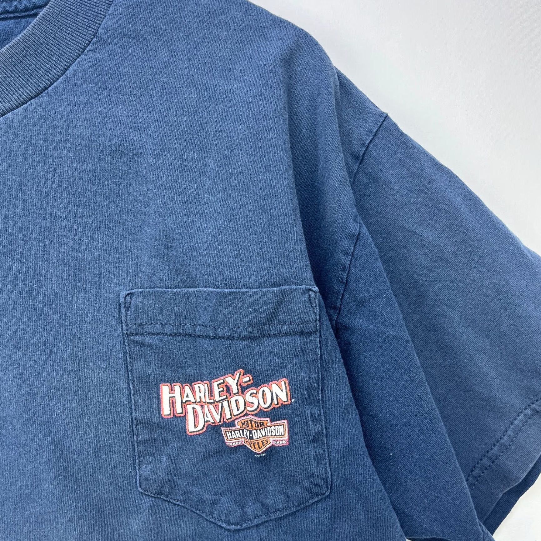 Harley Davidson VINTAGE Harley-Davidson T-Shirt Black L Mens Shirt 90s Akron Ohio Vintage Size US L / EU 52-54 / 3 - 6 Thumbnail