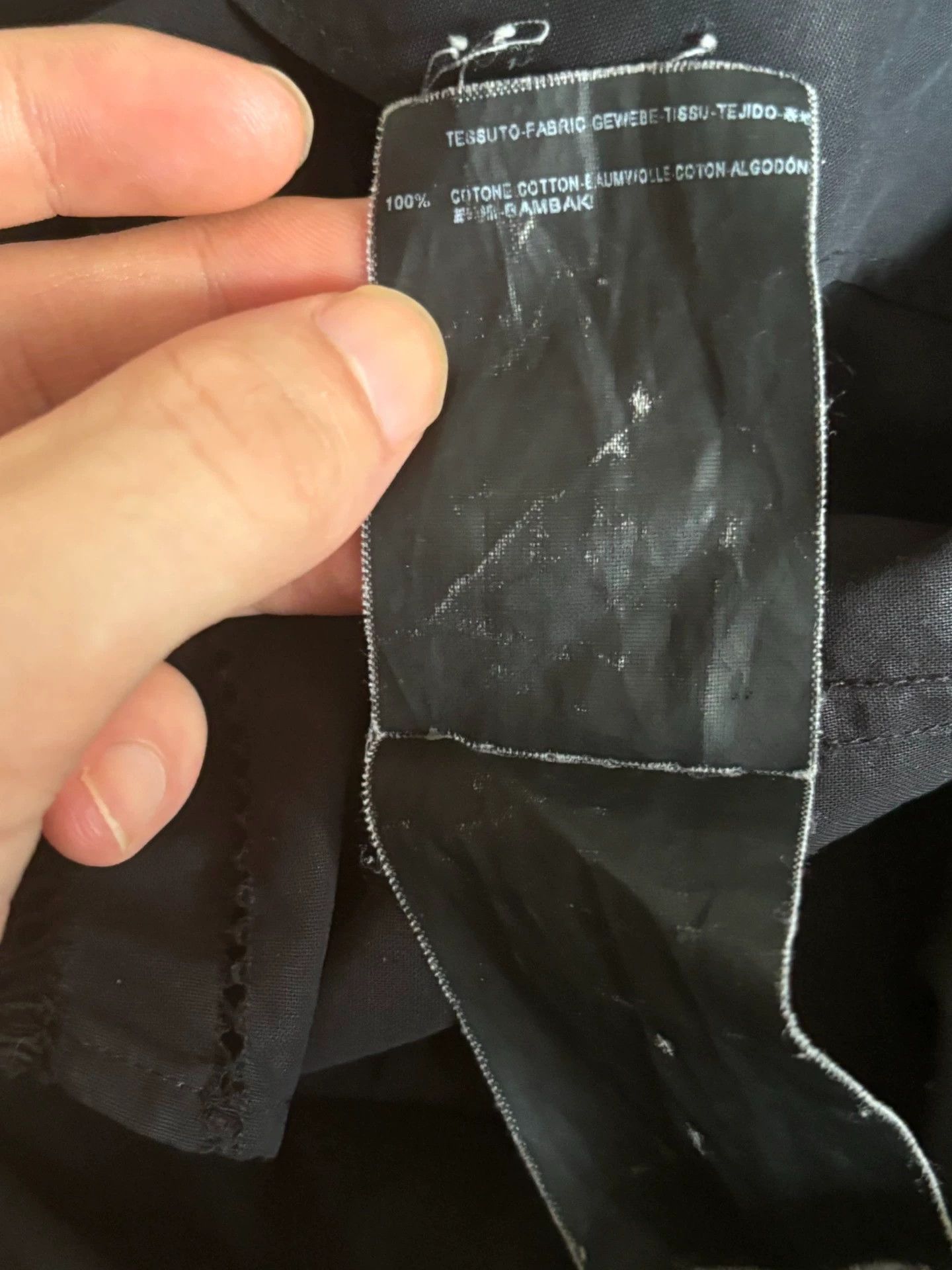 Saint Laurent Paris SLP 2014SS Hedi Slimane Black Cutout Silk & Organza Shirt S Size US S / EU 44-46 / 1 - 5 Thumbnail