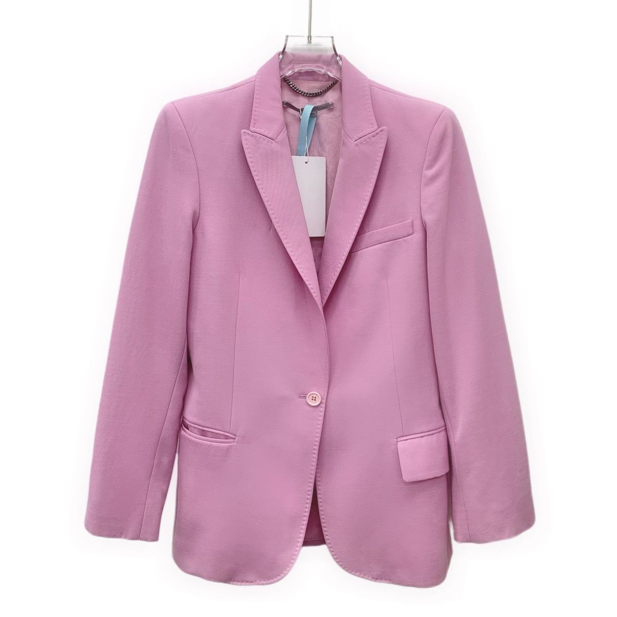Stella McCartney Stella McCartney Pink Lapel Single Button Suit Set K26WX Size XS / US 0-2 / IT 36-38 - 2 Thumbnail